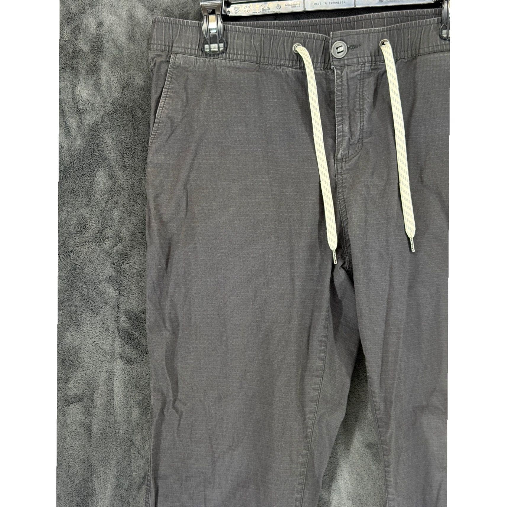 Vuori Vuori Ripstop Climber Pants Mens XL Charcoal Grey VW401 Elastic Waist Hiking Size US 34 / EU 50 - 3 Thumbnail