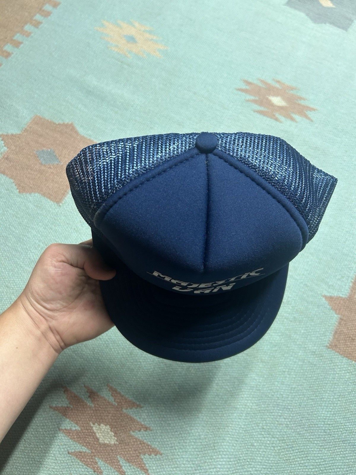 Vintage Vtg trucker hat Majstic Van navy blue adjustable SnapBack Size ONE SIZE - 3 Thumbnail