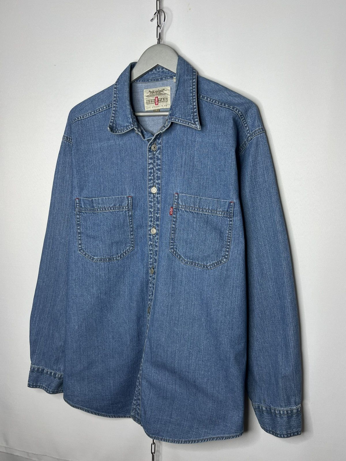 Levi's Levi’s Red Tab Denim Shirt Long Sleeve Rare Size US L / EU 52-54 / 3 - 2 Thumbnail