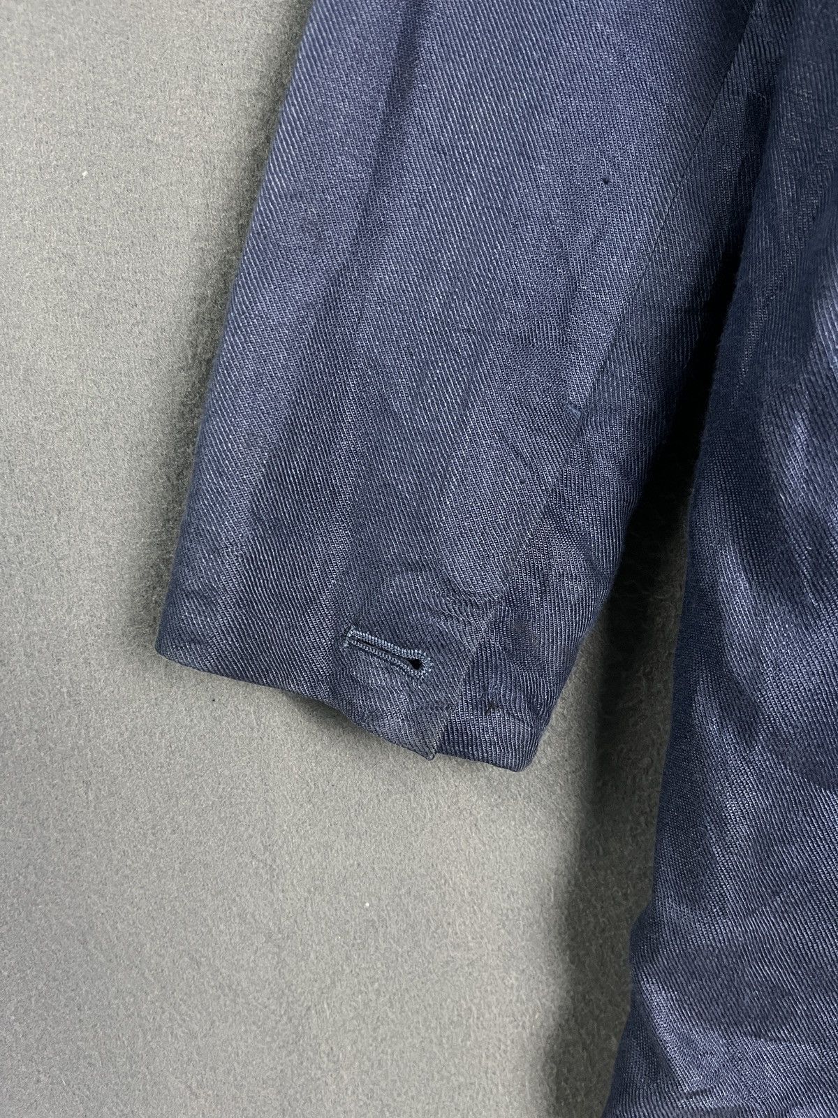 Japanese Brand × STUDIOUS Studious Hemp Blue Blazer Made in Japan Size S / US 4 / IT 40 - 7 Thumbnail