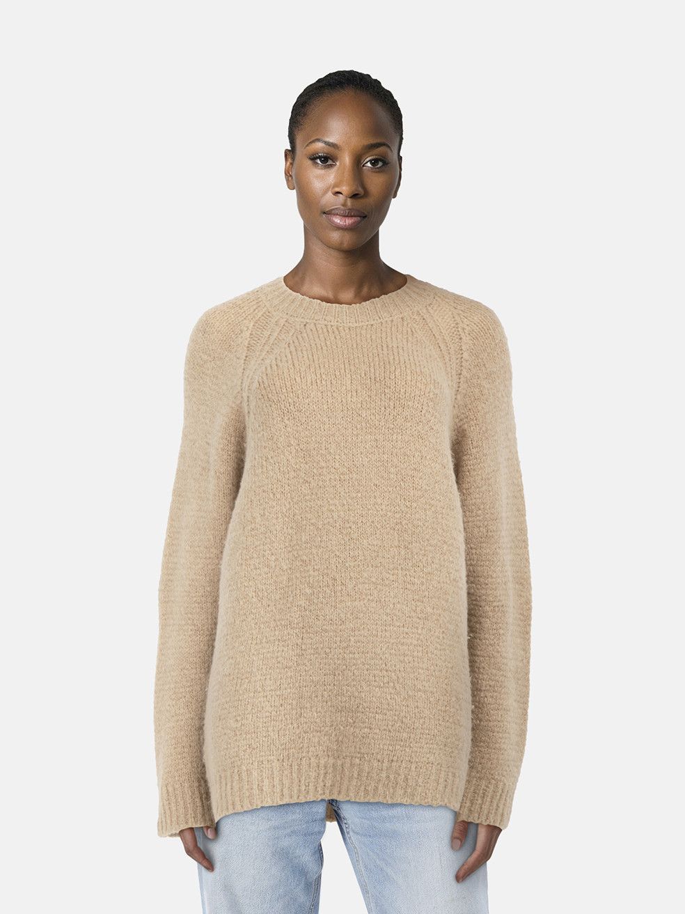 Sandro Beige Knit Sweater Size L / US 10 / IT 46 - 1 Thumbnail