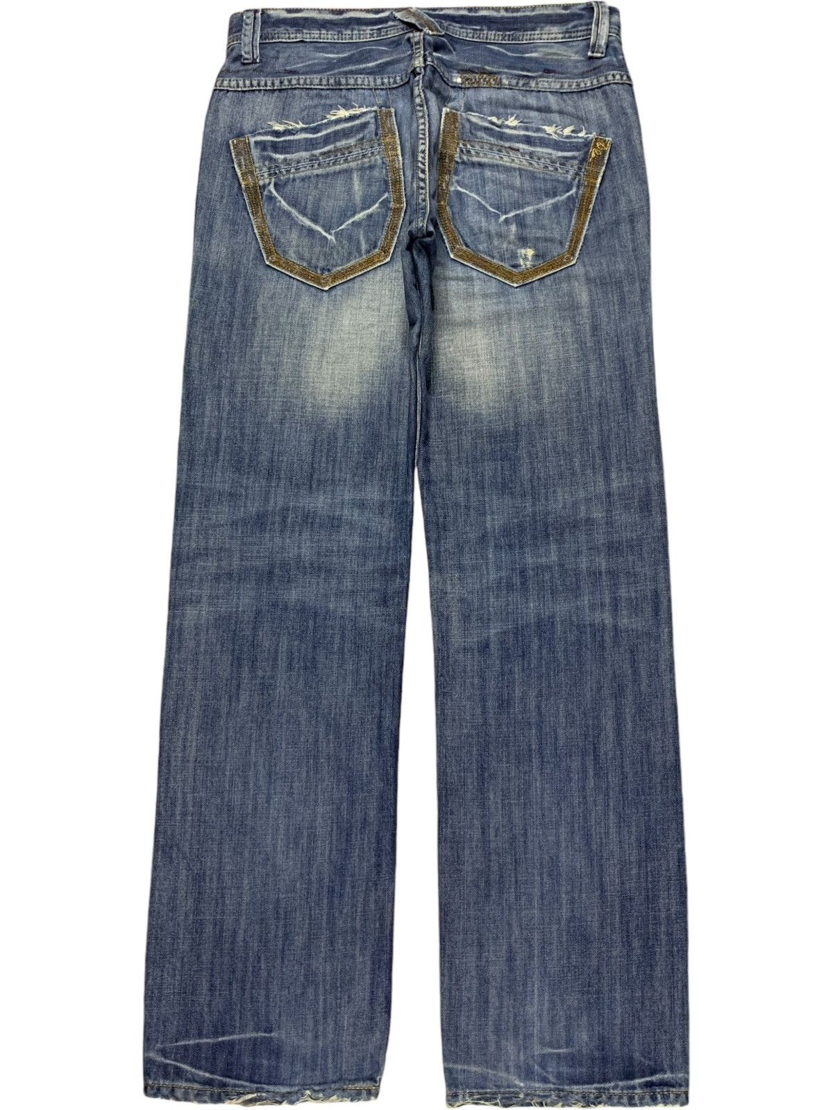 Japanese Brand × Takeo Kikuchi Vintage Japanese Takeo Kikuchi Faded Blue Wash Loose Jeans Size US 32 / EU 48 - 2 Thumbnail