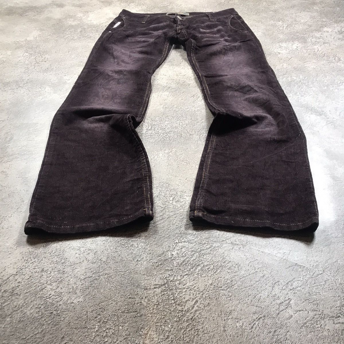 Vintage Vintage Y2K Velvet Flared Low Rise Sweatpants Grunge Slim 29 Size 29" - 1 Thumbnail