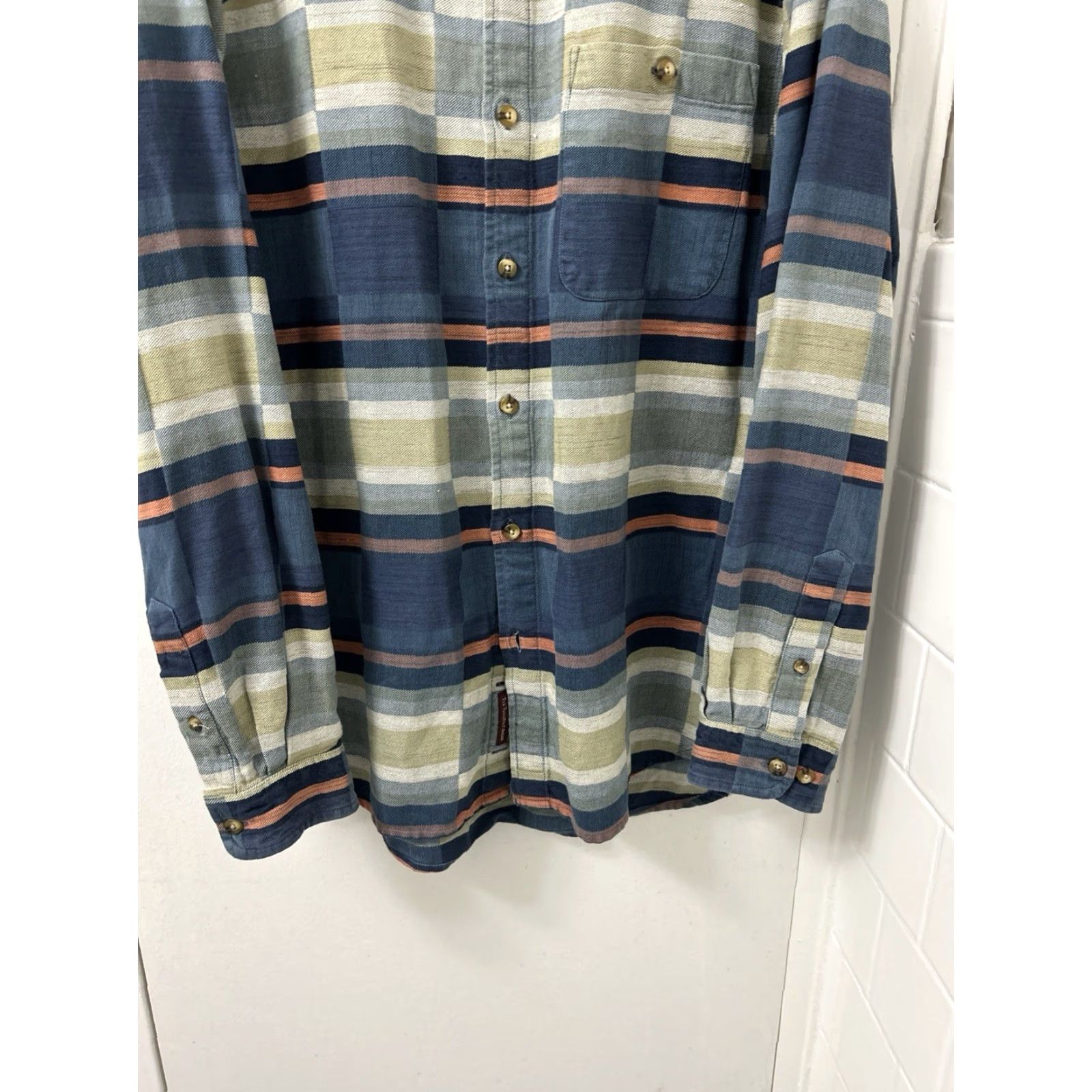 The Territory Ahead The Territory Ahead Shirt Mens Medium Blue Plaid Long Sleeve Button Down Pocket Size US M / EU 48-50 / 2 - 3 Thumbnail