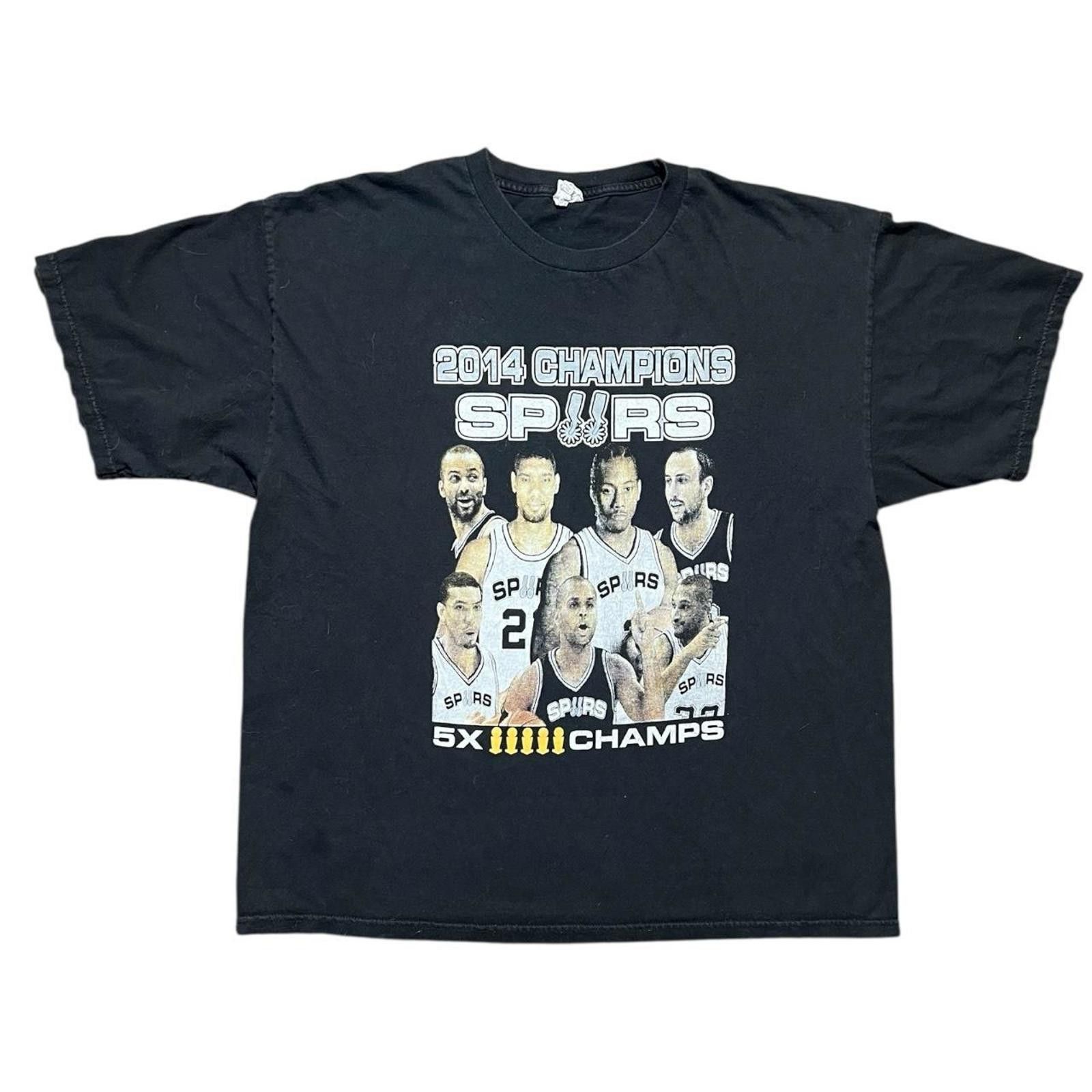 Other Vintage 2014 San Antonio Spurs Champions 5x champs T-shirt Size US XXL / EU 58 / 5 - 1 Thumbnail