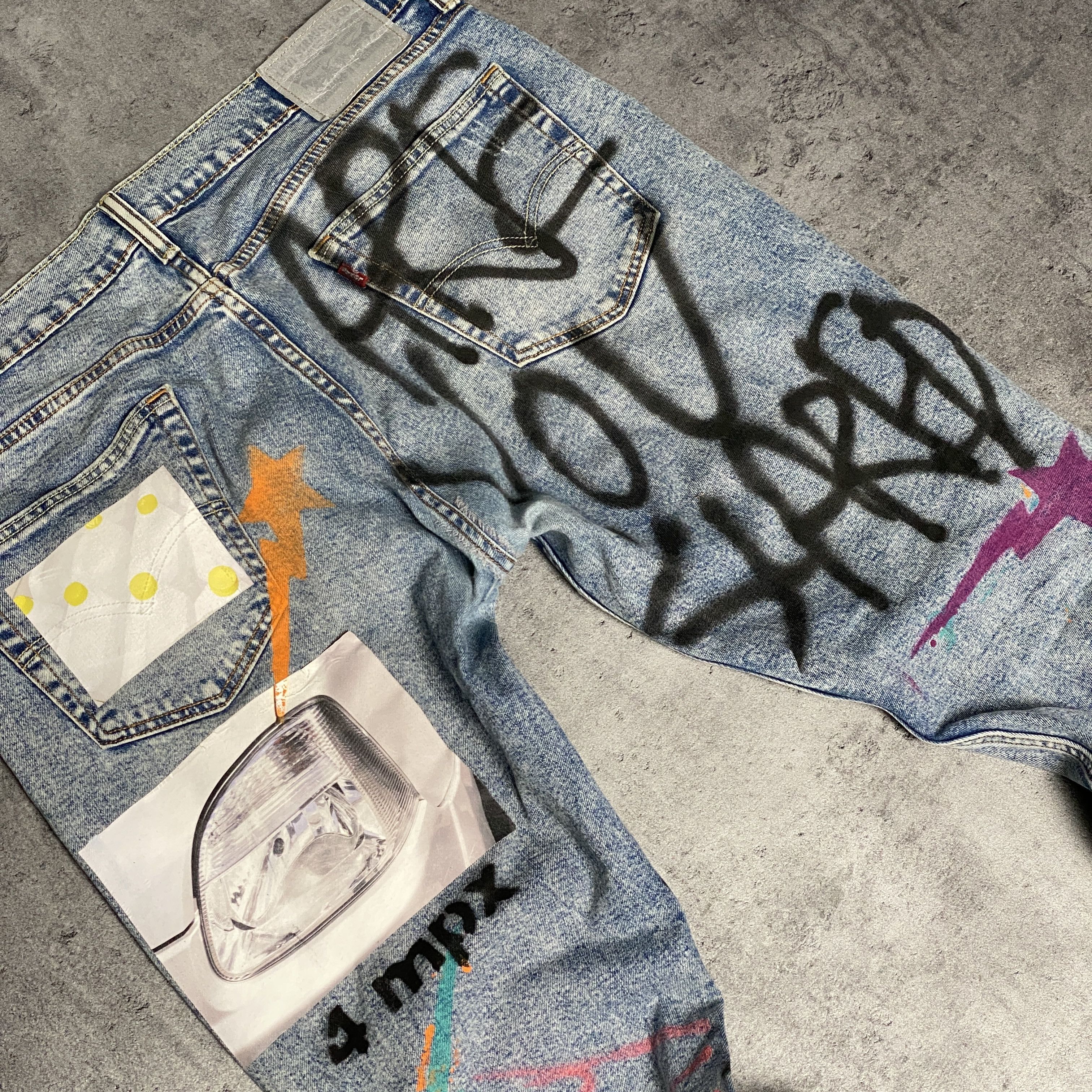 Levi's Levi’s Sick Mind custom jeans - 36/32 Size US 36 / EU 52 - 3 Thumbnail