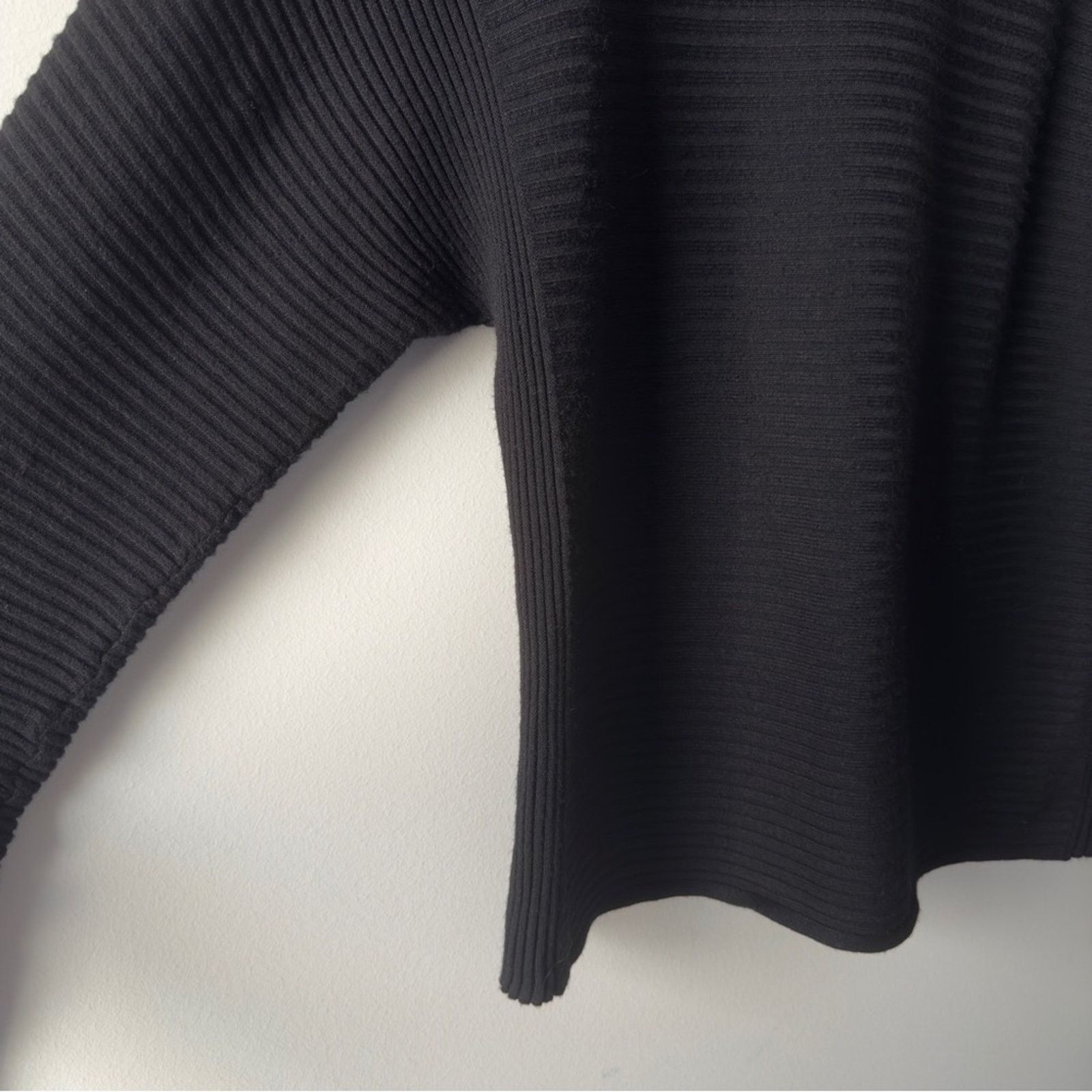 Other Peyton Primrose Ribbed Black Sweater Long Sleeve Oversized M Size M / US 6-8 / IT 42-44 - 5 Thumbnail