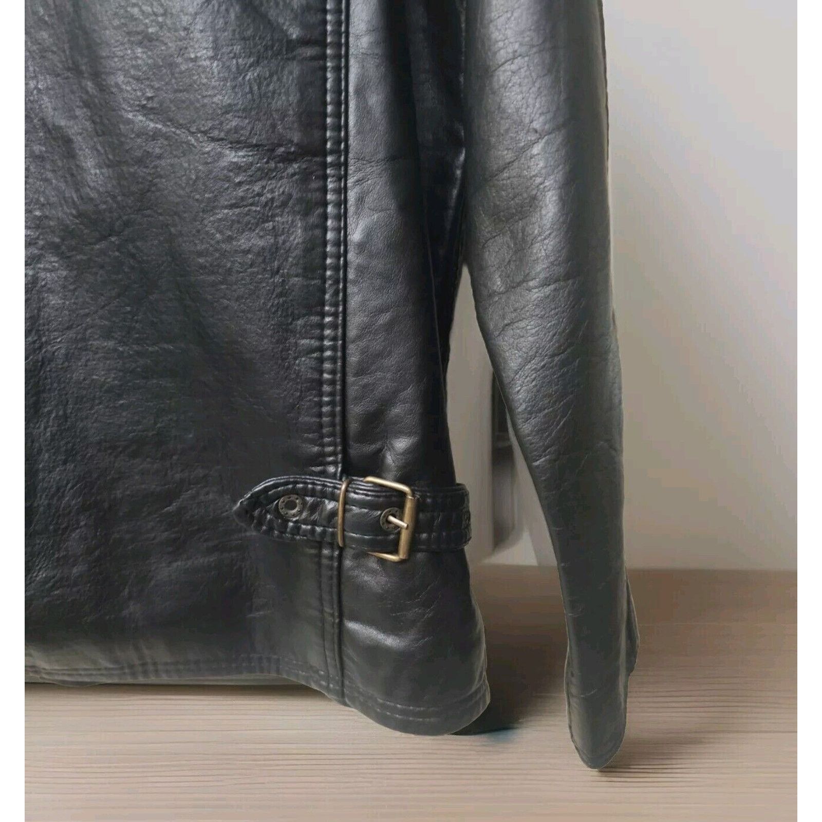 Vintage Reportage RGA Italian Leather Moto Rider Jacket Bomber Size US M / EU 48-50 / 2 - 5 Thumbnail