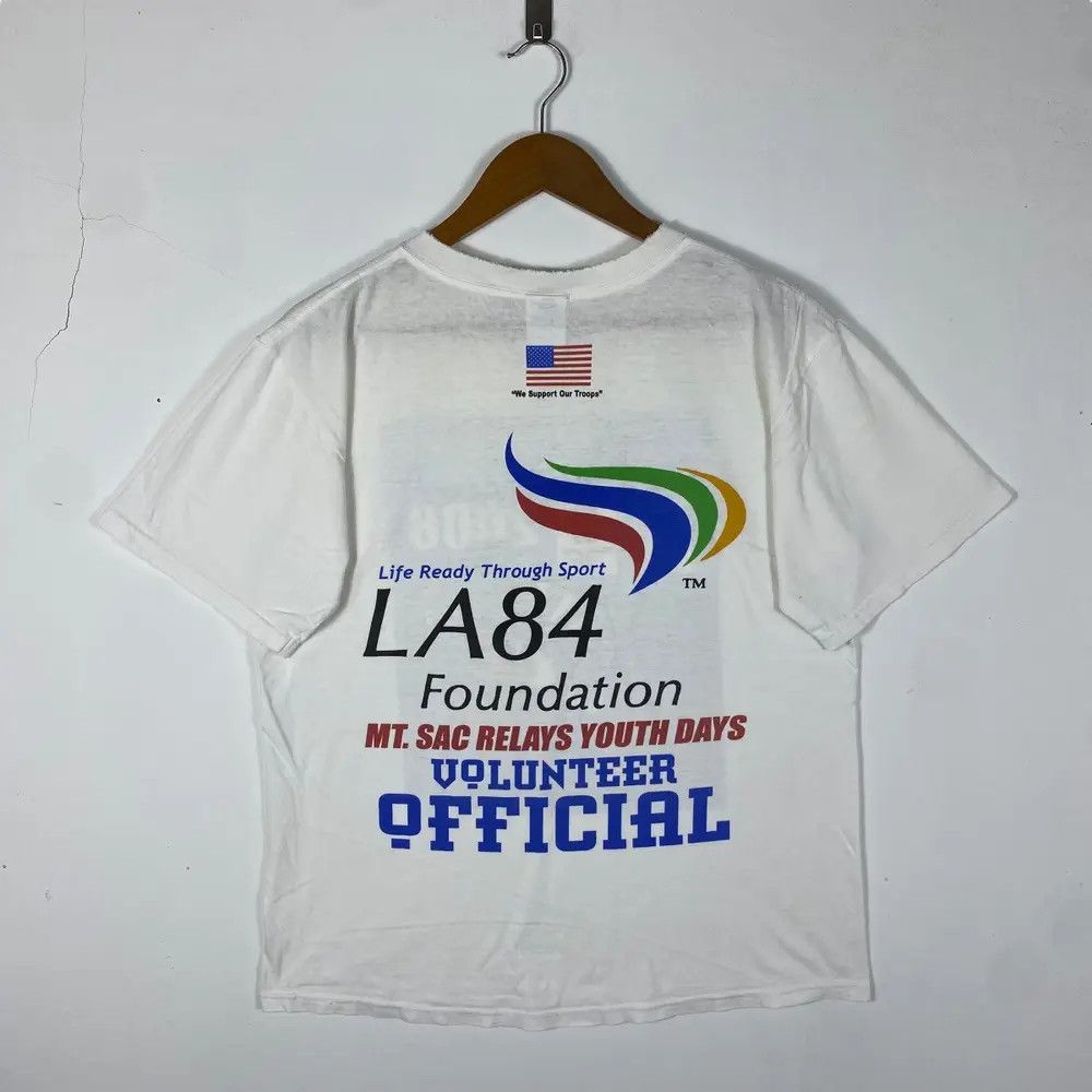 USA Olympics Vintage 00's OLYMPIC BEIJING LA84 Foundation Distressed Tee Size US M / EU 48-50 / 2 - 4 Thumbnail