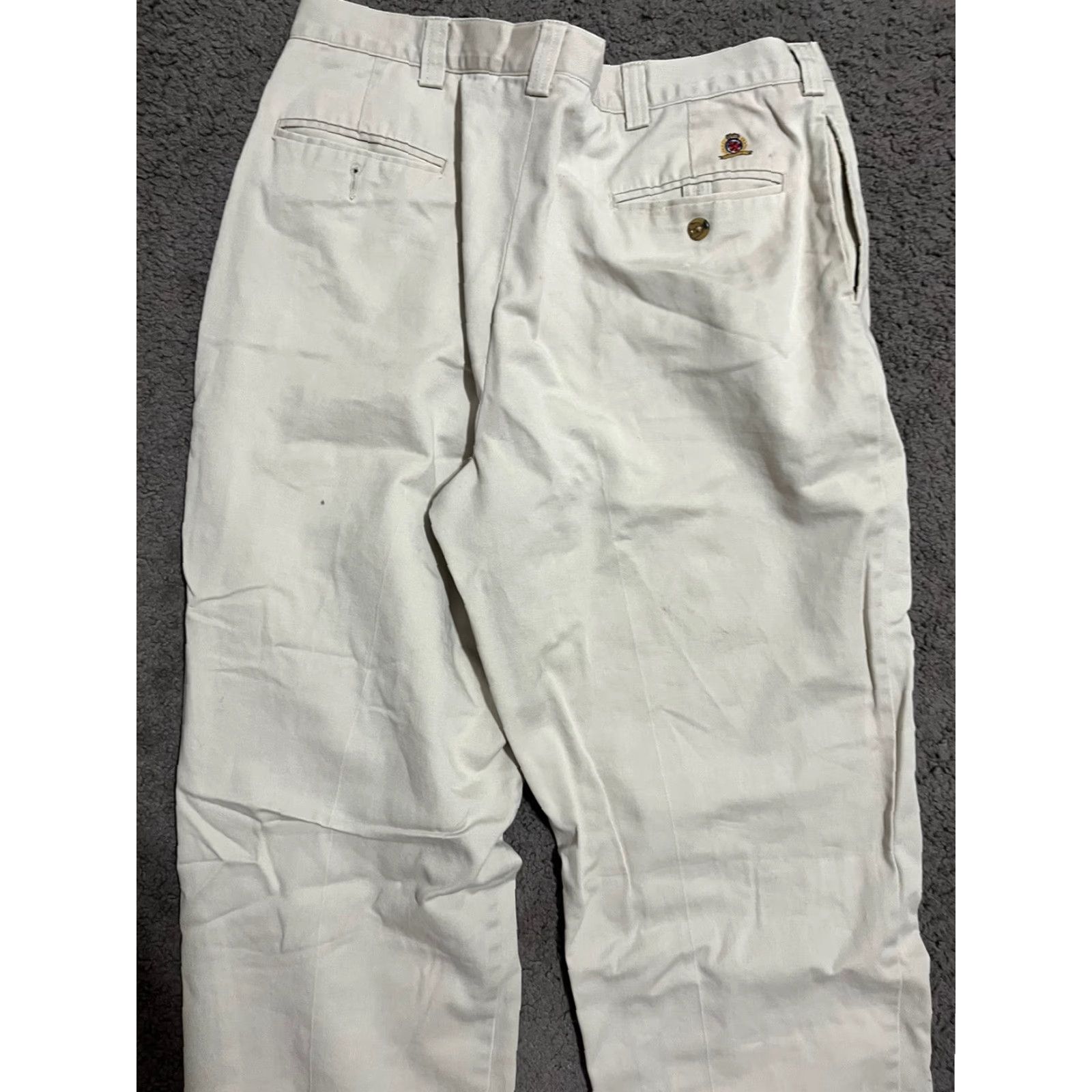 Tommy Hilfiger Tommy Hilfiger Mens Beige Pleated Straight Leg Dress Pants Size 36x30 Size US 36 / EU 52 - 2 Thumbnail