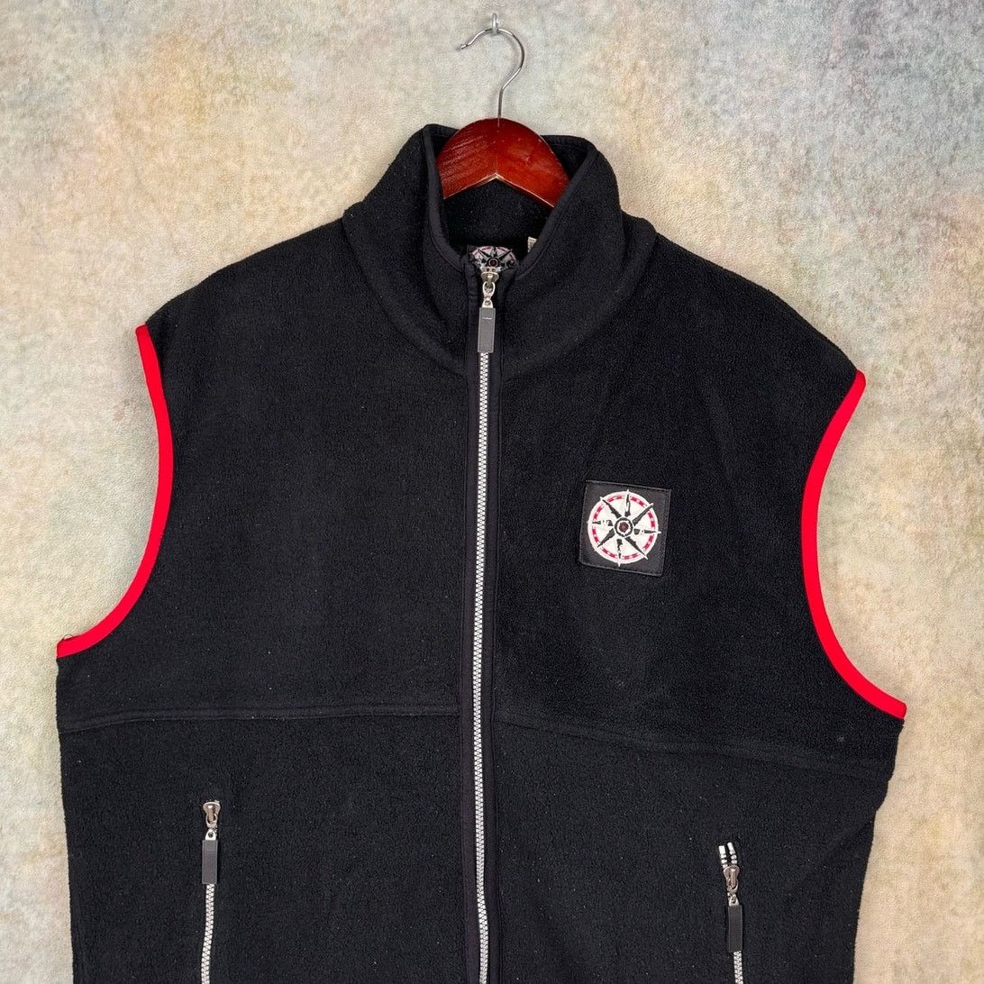 Marlboro × Vintage VTG Marlboro Unlimited Vest Sz XL Full Zip Fleece Black Size US L / EU 52-54 / 3 - 1 Thumbnail