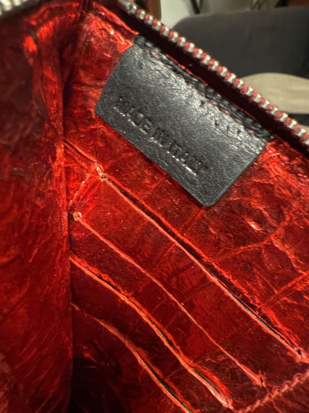 Rick Owens Rick Owens Cherry Red Neck Wallet Bag Pouch + Keychain Lot Size ONE SIZE - 3 Thumbnail