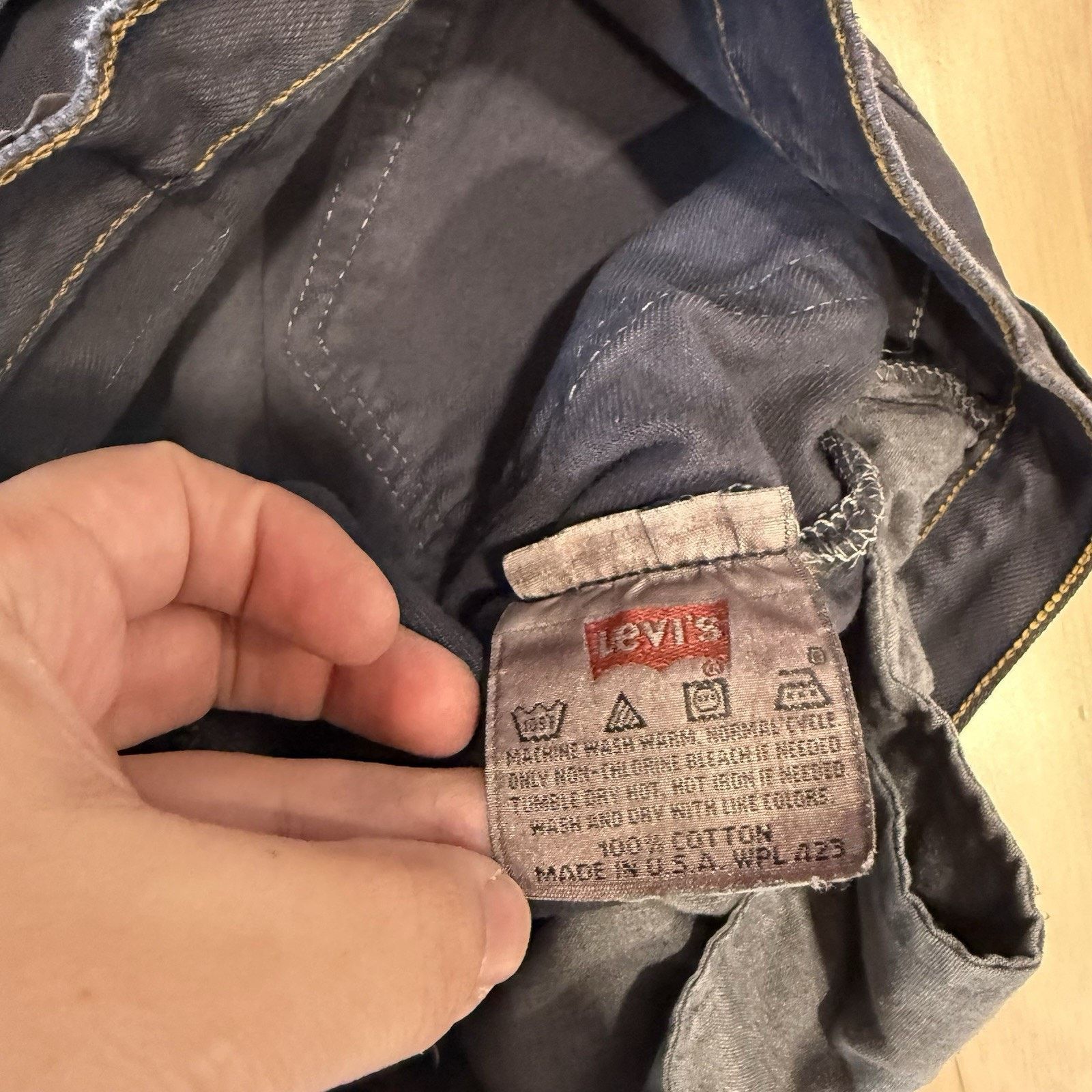 Levi's Vintage Levis 501 Jeans 30 Purple Straight Leg 90s Denim Size US 30 / EU 46 - 6 Thumbnail