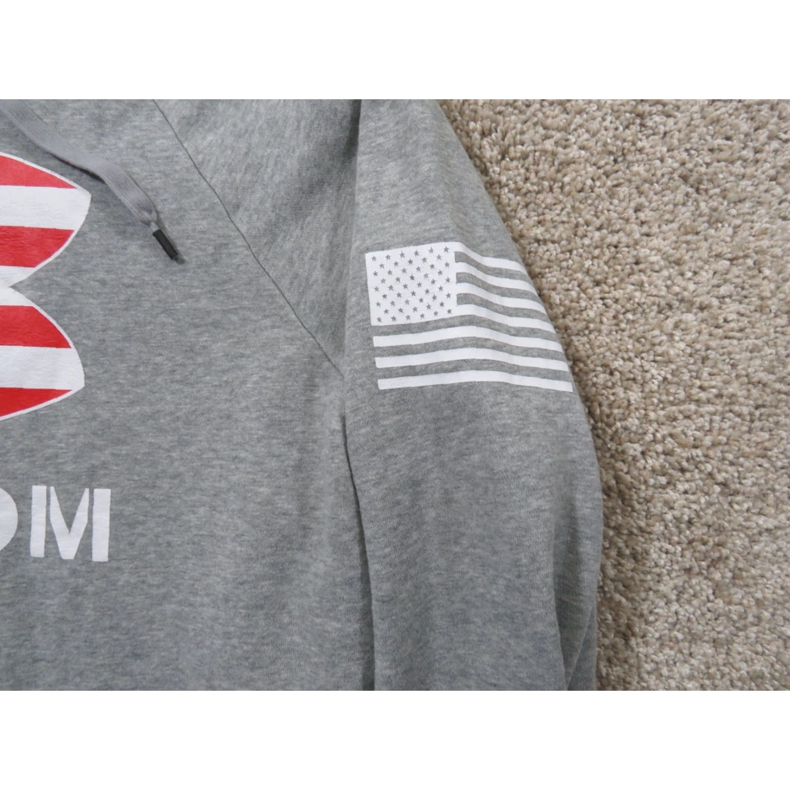 Under Armour Under Armour Hoodie Mens M Freedom Gray Pullover Sock? Size US M / EU 48-50 / 2 - 5 Thumbnail