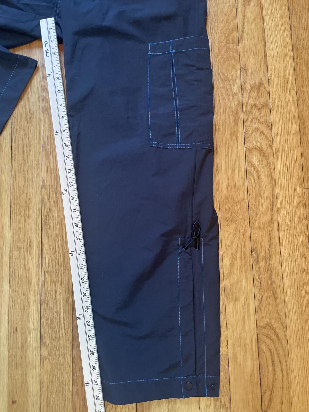 Zara Zara Men's Navy Blue Cargo Pants Size Medium Contrast Stitch Size US 32 / EU 48 - 7 Thumbnail