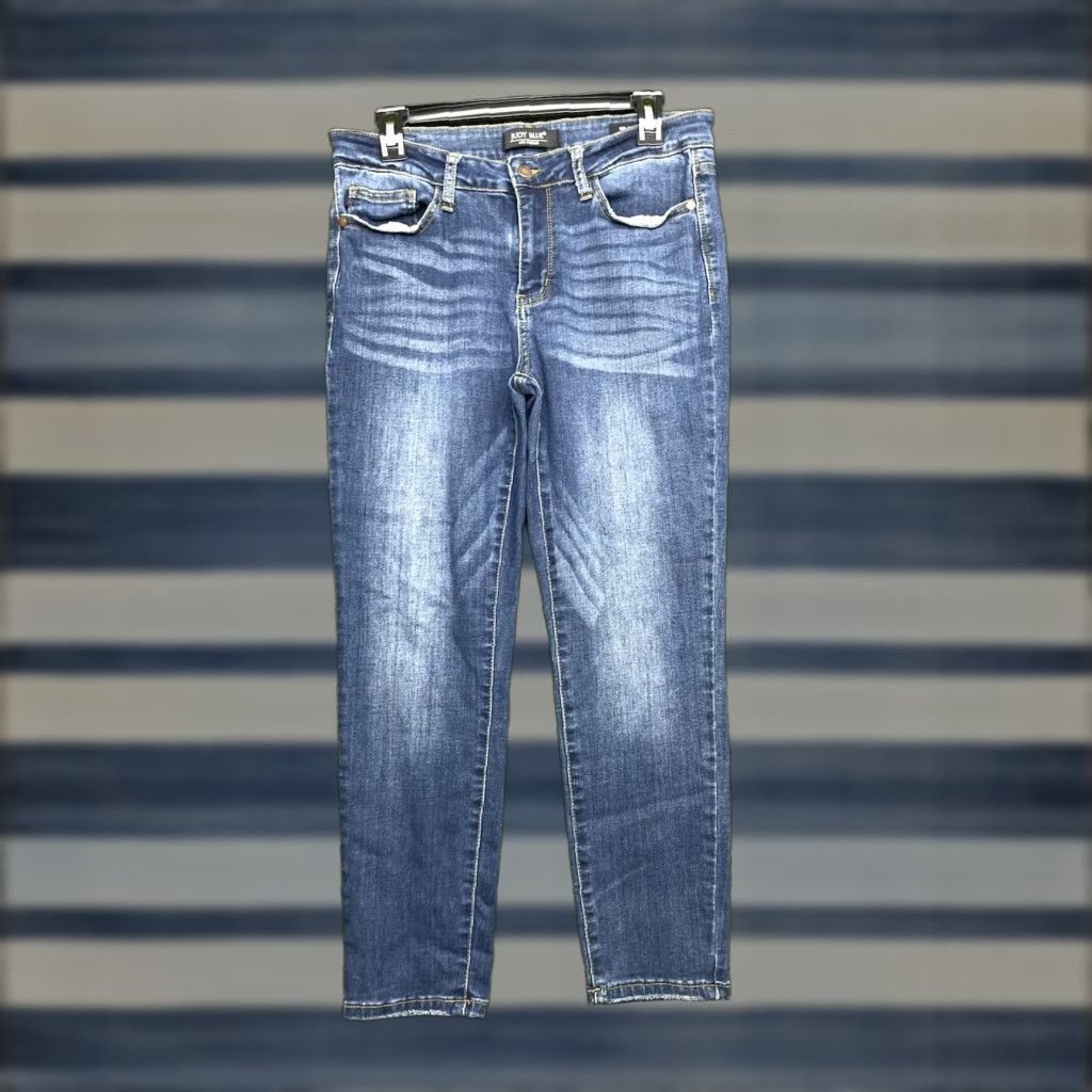 Denime Judy Blue Jeans Womens 30 Relaxed Fit Dark Wash Blue Denim Casual JB82102DK Jeans Size 30" / US 8 / IT 44 - 1 Thumbnail