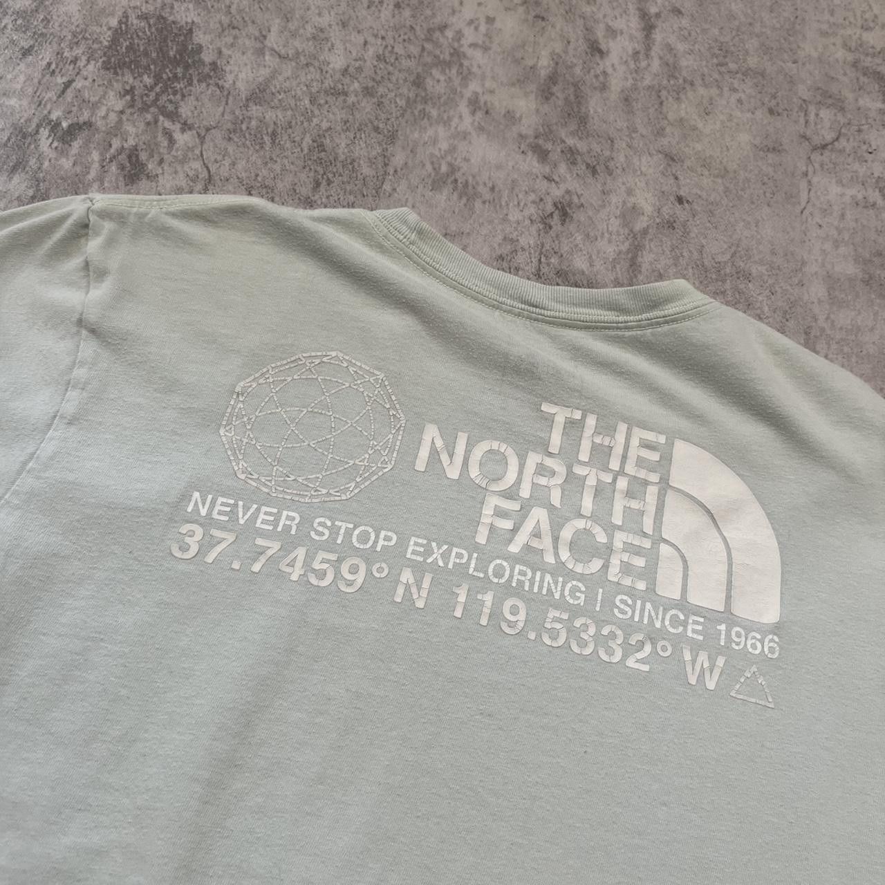 The North Face The North Face baby blue white streetwear tee rap hip hop Size US M / EU 48-50 / 2 - 4 Thumbnail