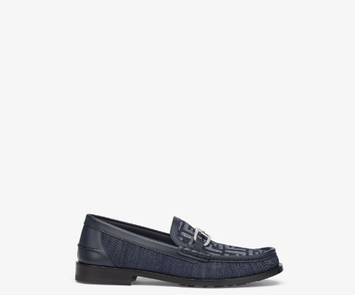 Fendi o1loc1c0824 O'Lock Loafer in Blue Size US 12 / EU 45 - 1 Thumbnail