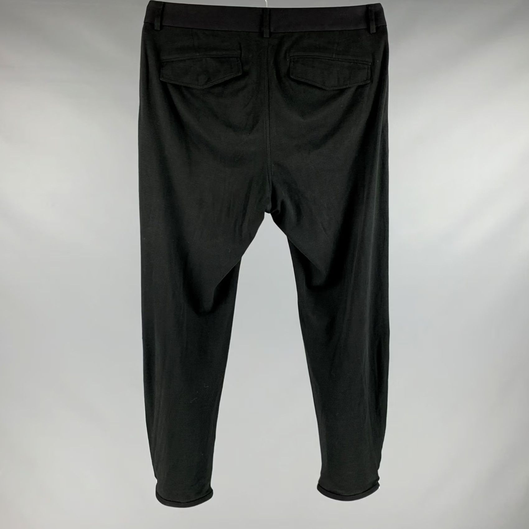 Alexander McQueen ALEXANDER MCQUEEN Size 32 Black Cotton Cashmere Zip Fly Dress Pants Size US 32 / EU 48 - 3 Thumbnail