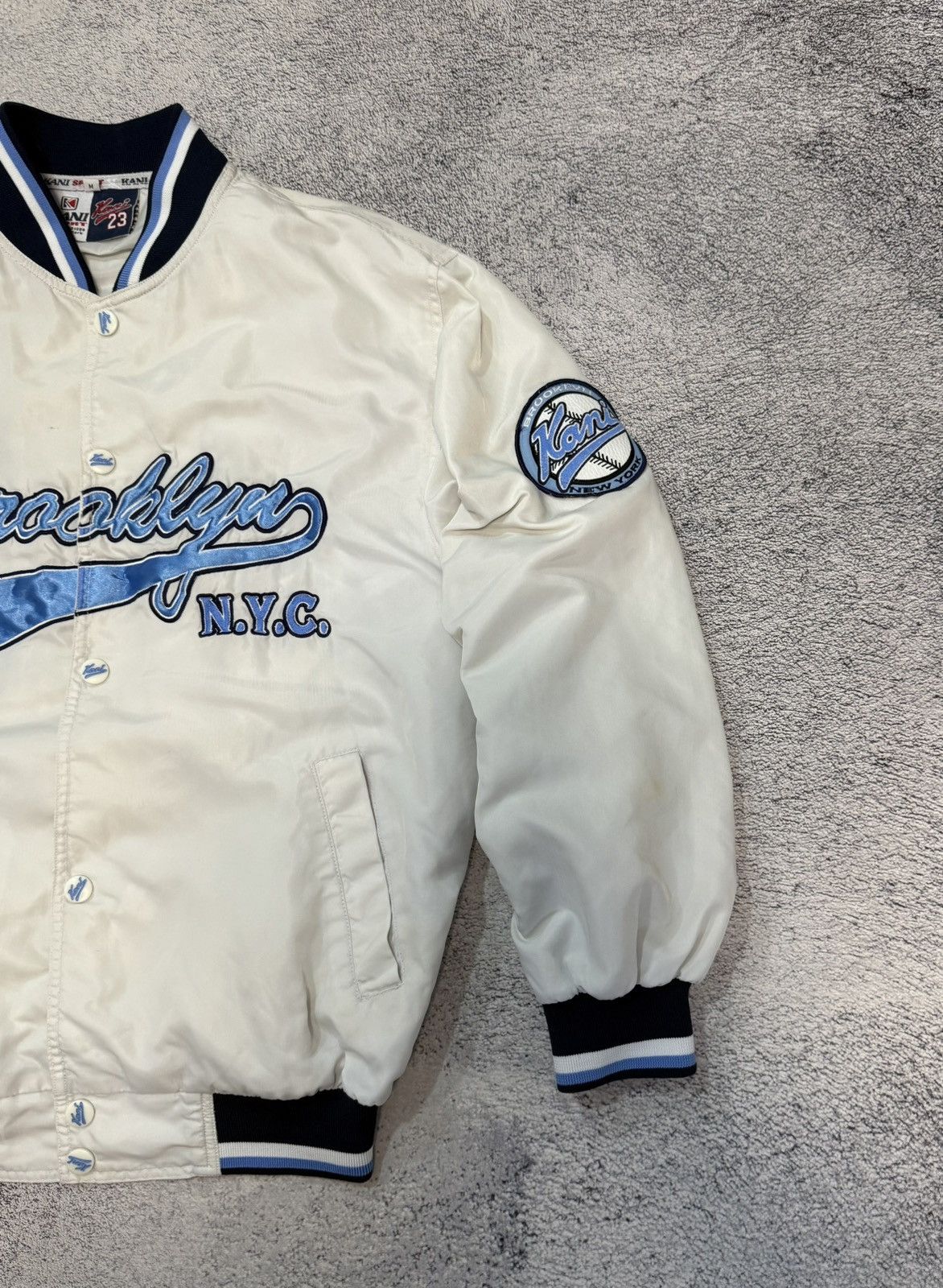 Karl Kani Karl Kani Brooklyn NYC Bomber Jacket Men M Varsity Vintage Size US M / EU 48-50 / 2 - 5 Thumbnail