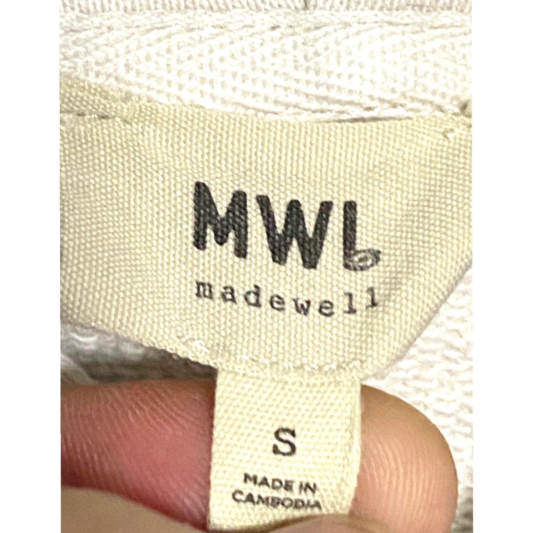 Madewell Madewell MWL Midweight Hoodie Womens S French Terry Soft Casual Neutral Cozy Size S / US 4 / IT 40 - 5 Thumbnail