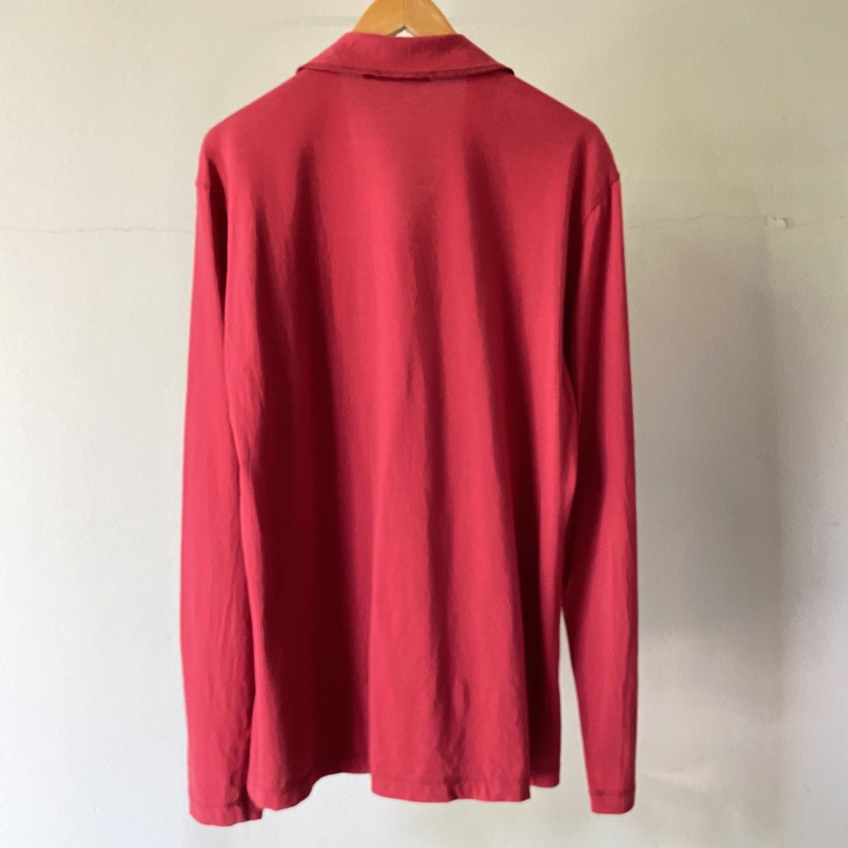 Marithe + Francois Girbaud MARITHE FRANÇOIS GIRBAUD Red Zip-Detail Long Sleeve Shirt Size US L / EU 52-54 / 3 - 4 Thumbnail