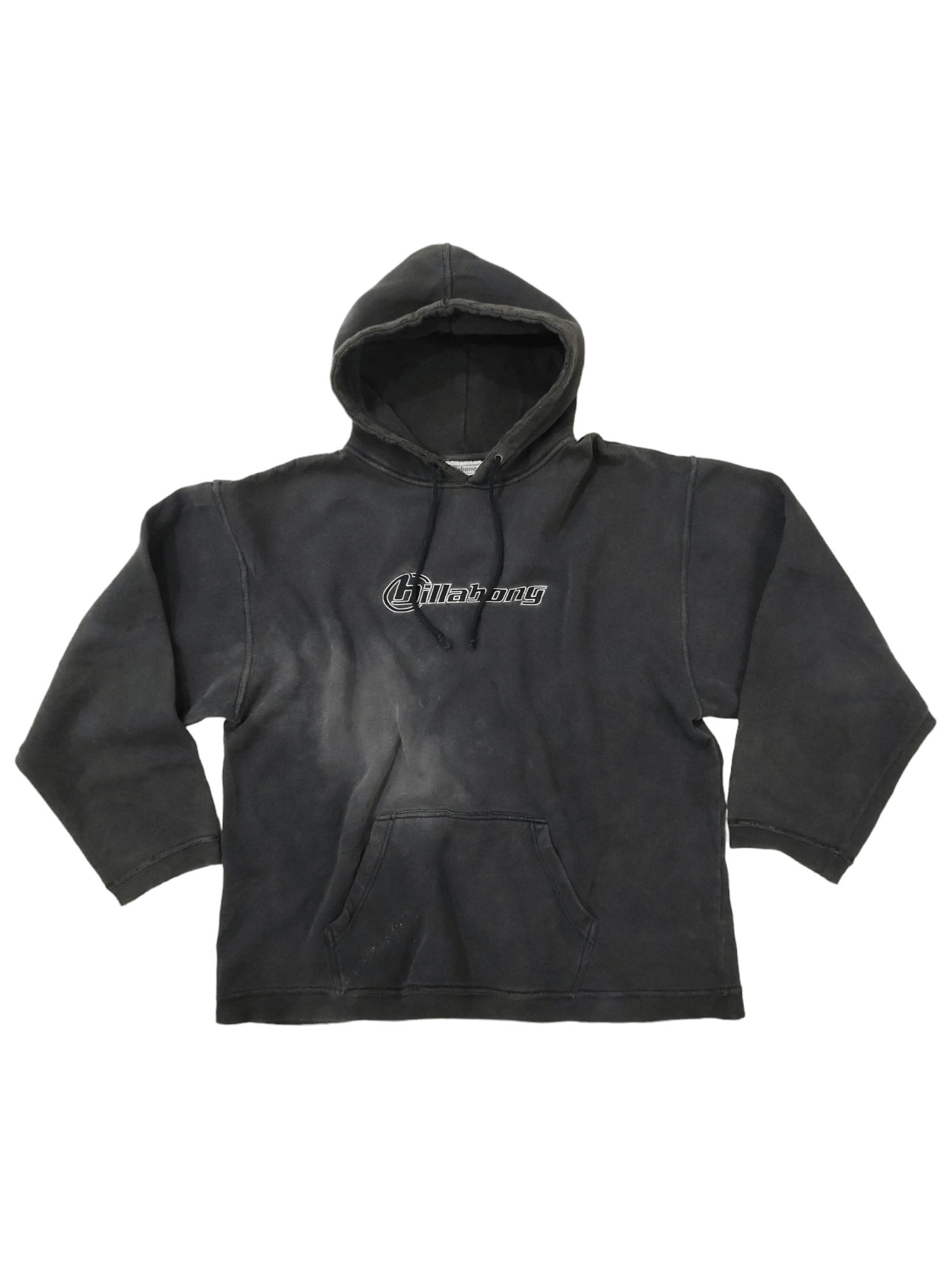 image of Billabong Faded Distressed Hoodie in Faded Black, Men's (Size 2XL)