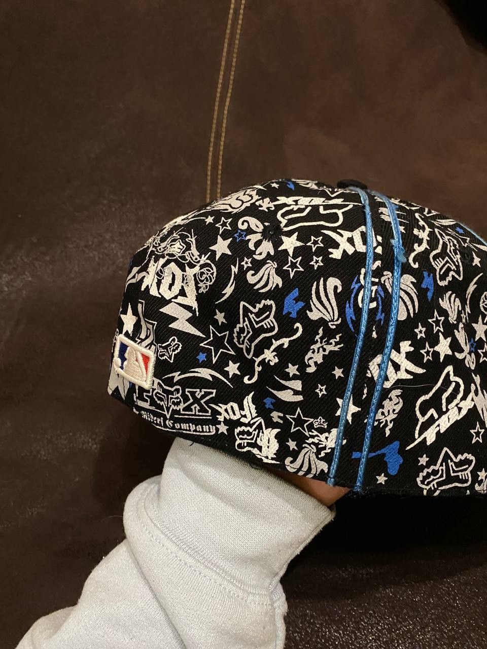Fox Racing New Era Y2K print streetwear Hats big logo Fox Size ONE SIZE - 6 Thumbnail