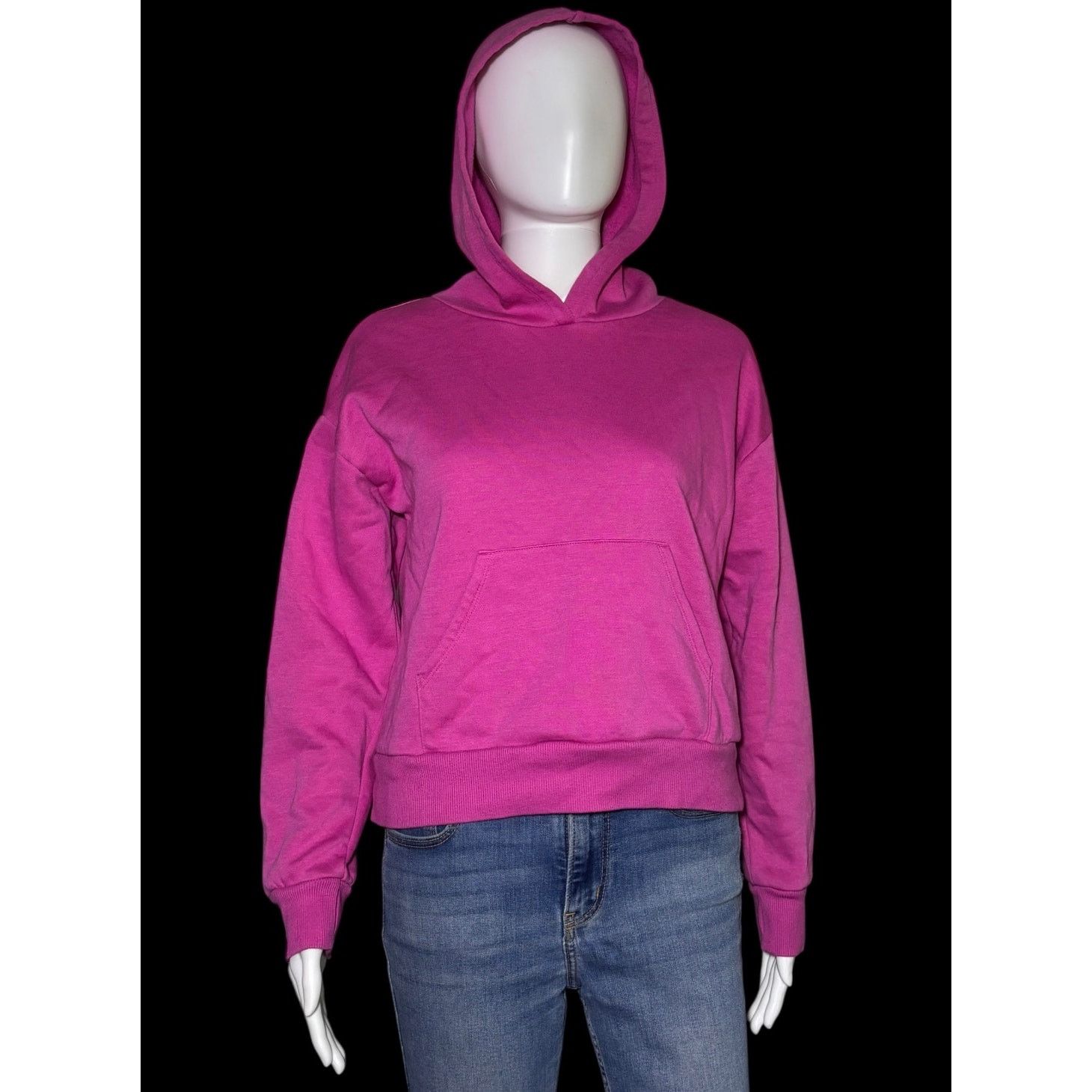 Epic Threads Epic Threads Pink Cotton Hoodie Pullover Sweater Thumbholes Size XL / US 12-14 / IT 48-50 - 1 Thumbnail