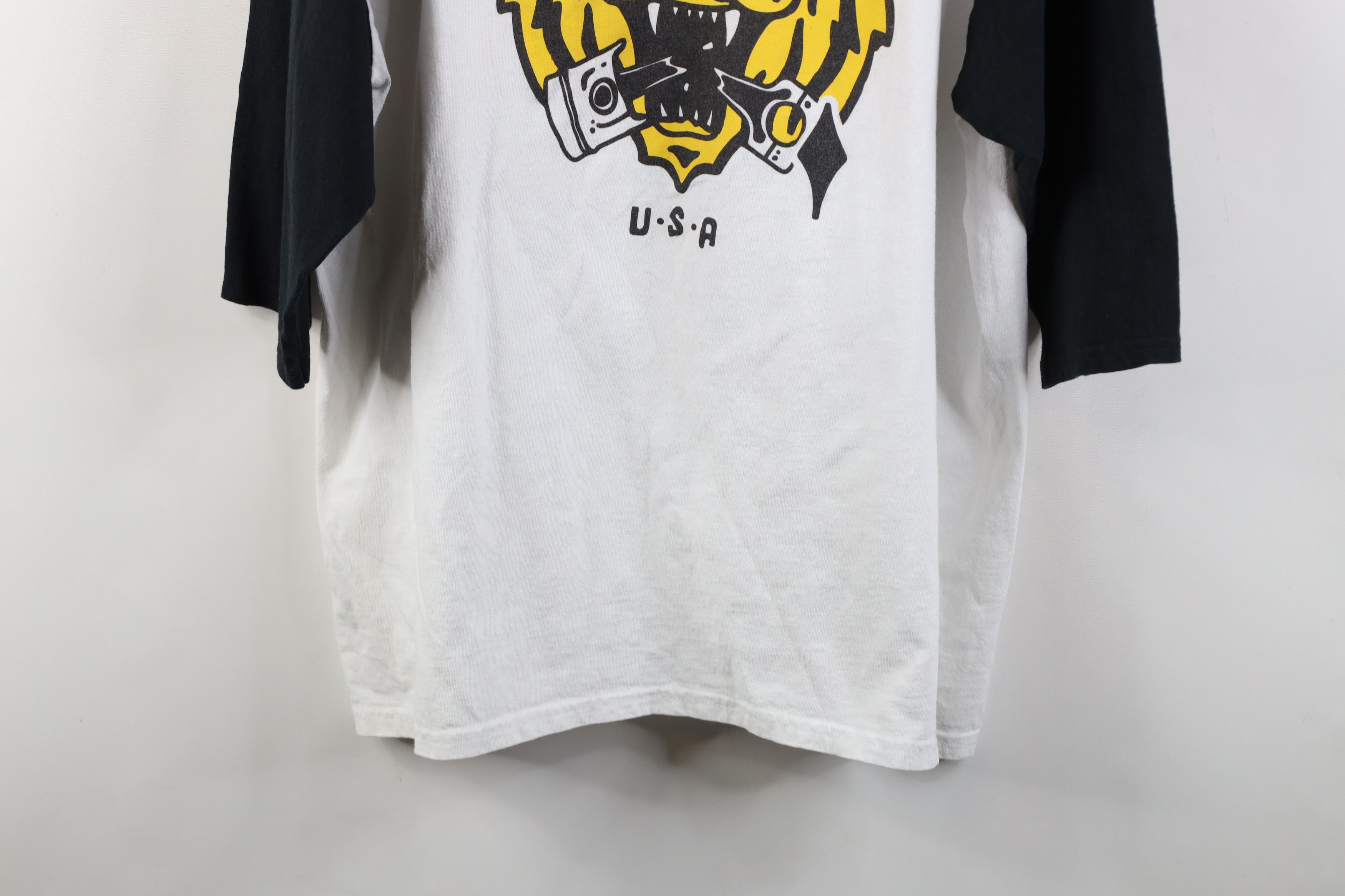 Vintage TC Bros Tiger Motorcycle Parts 3/4 Sleeve Raglan T-Shirt Size US XXL / EU 58 / 5 - 13 Thumbnail