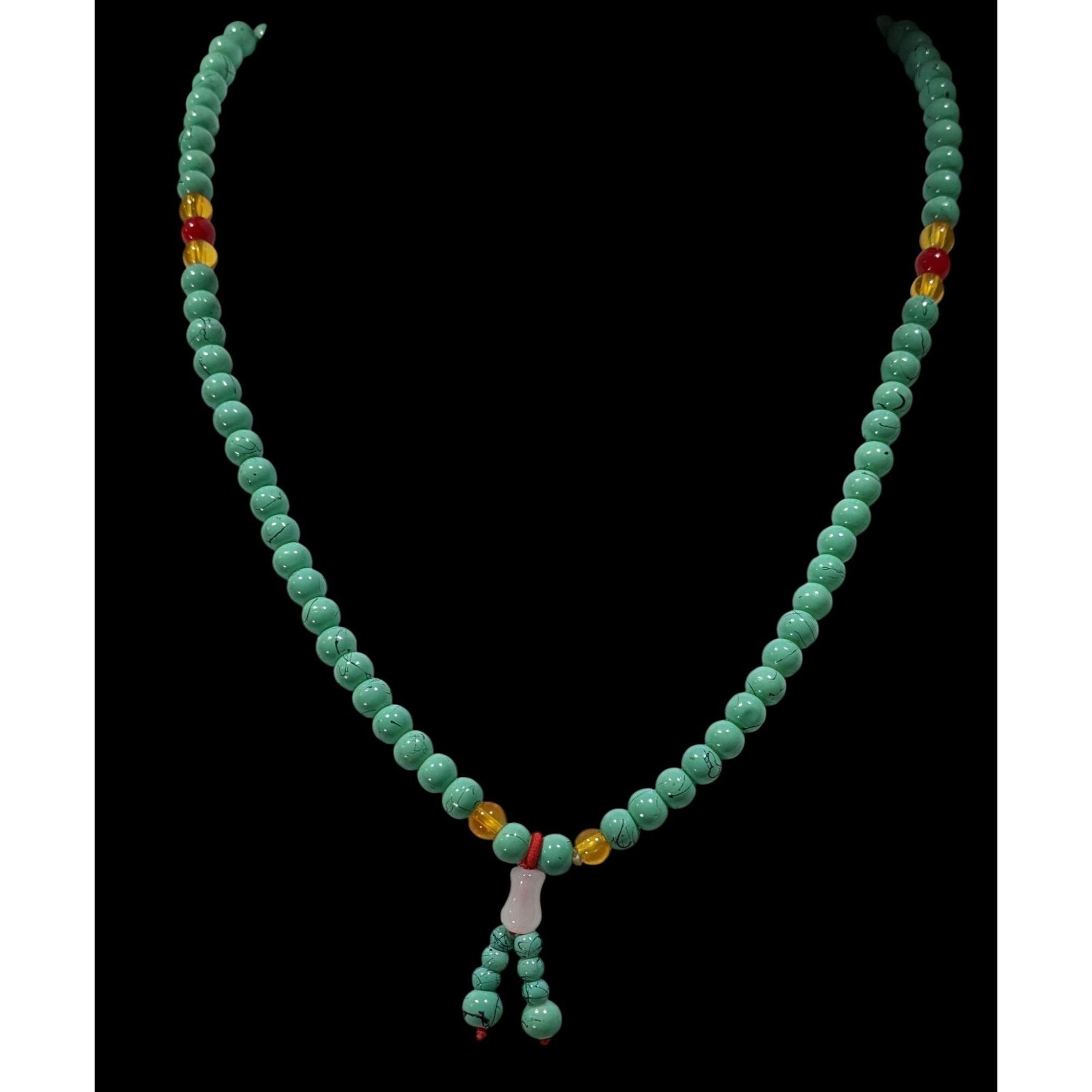 Other Bohemian Faux Turquoise Mala Meditation Bead Necklace Size ONE SIZE - 2 Thumbnail