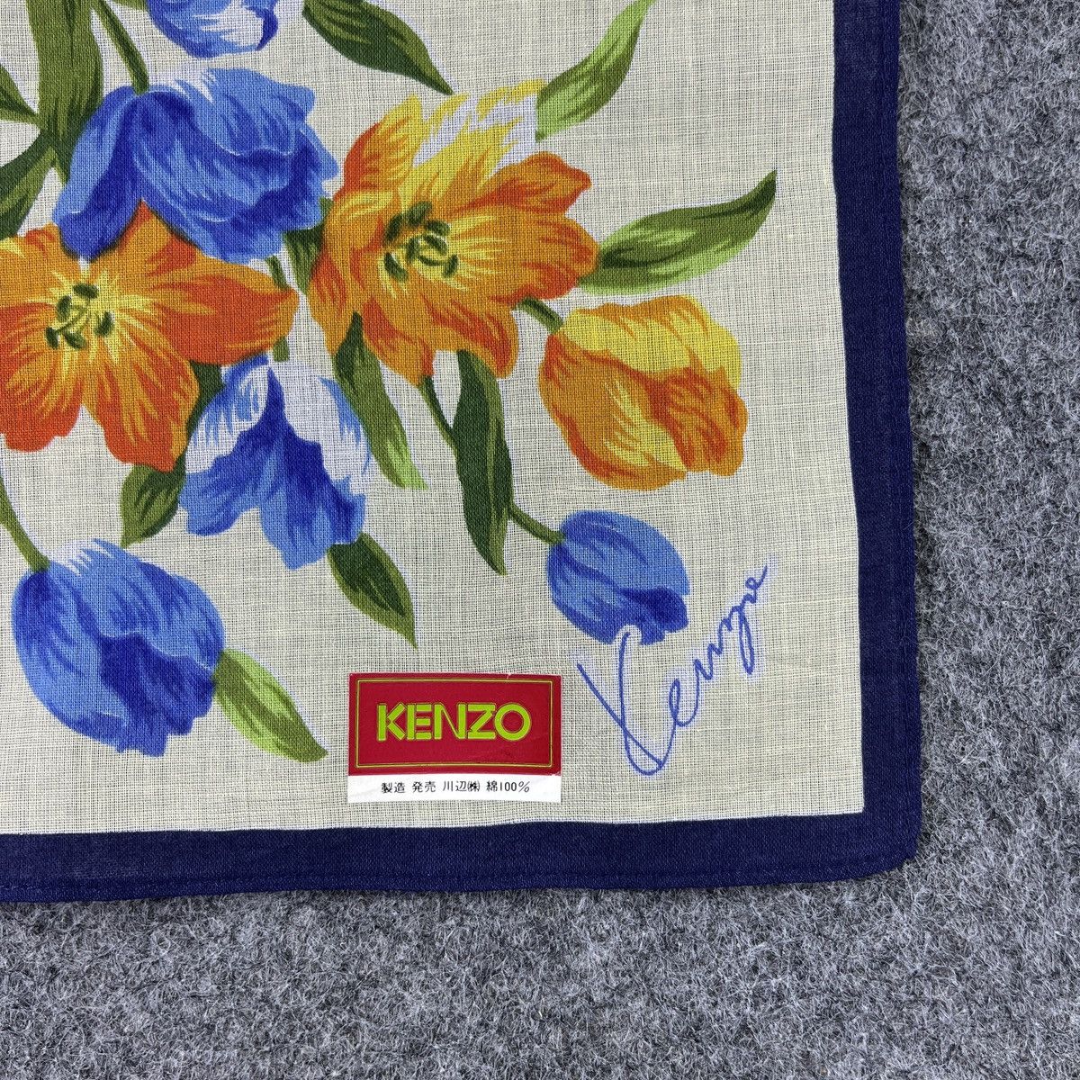 Kenzo × Vintage Kenzo Handkerchief / Bandana / Neckerchief B735 Size ONE SIZE - 2 Thumbnail