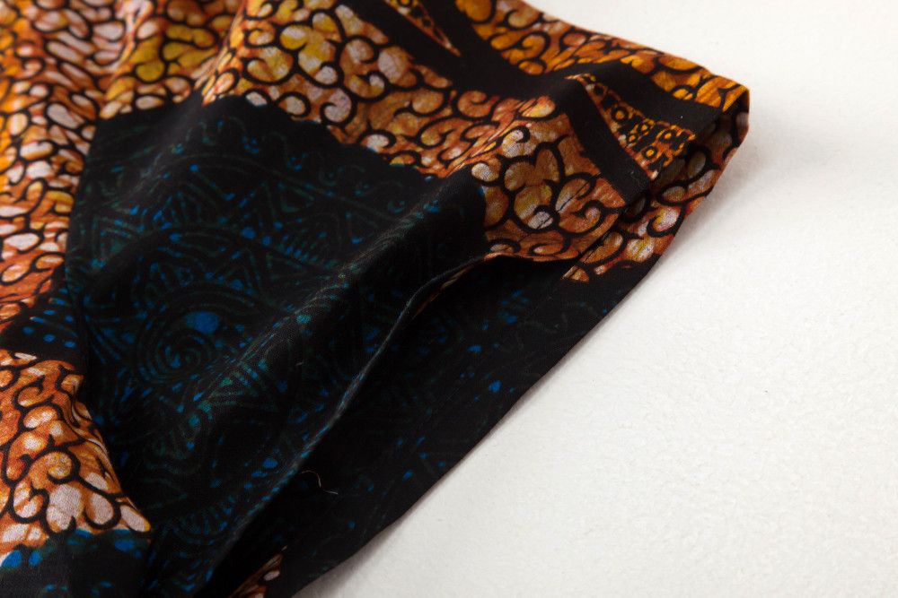 Other African Wax Print Men Shirt Short Sleeves Summer Size US L / EU 52-54 / 3 - 5 Thumbnail