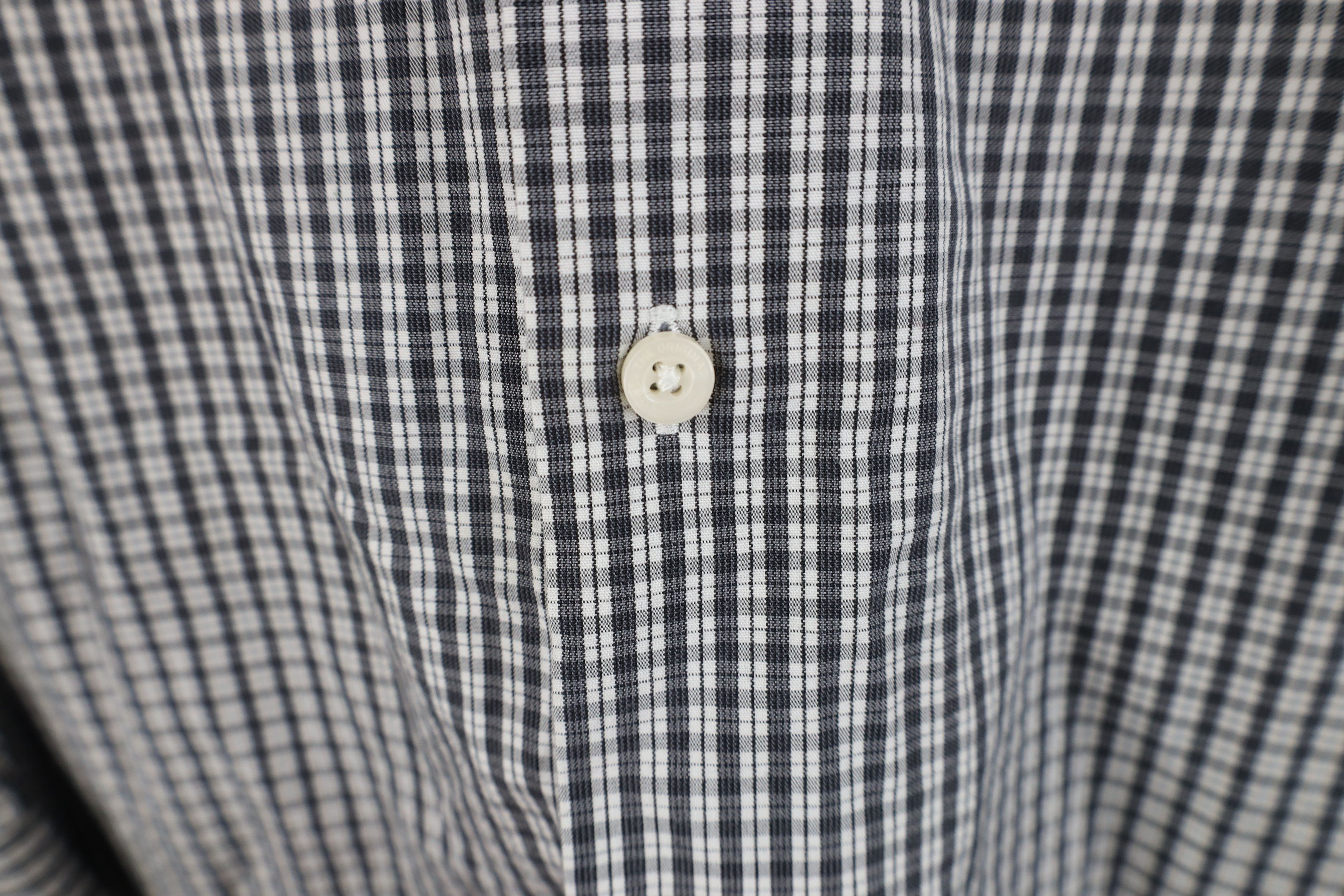 Ben Sherman Ben Sherman Faded Collared Button Shirt Black Plaid Cotton Size US M / EU 48-50 / 2 - 5 Thumbnail