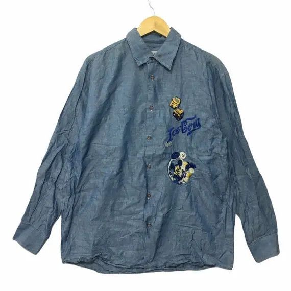 Iceberg ICEBERG SHIRTS Mickey Mouse Casual Button Up Tee Shirt Size US L / EU 52-54 / 3 - 1 Thumbnail