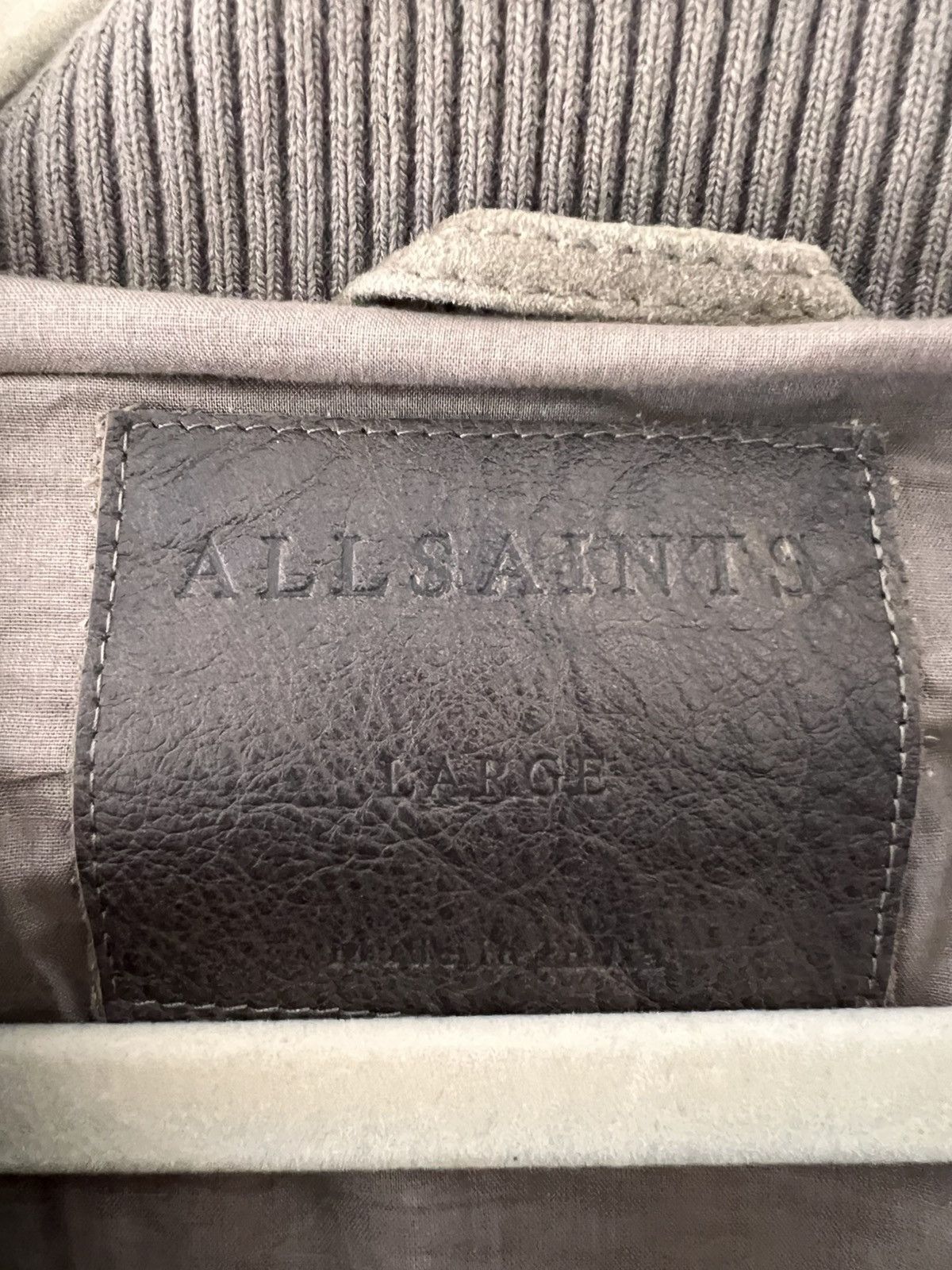 Allsaints All Saints Suede Bomber Jacket Size US L / EU 52-54 / 3 - 3 Thumbnail