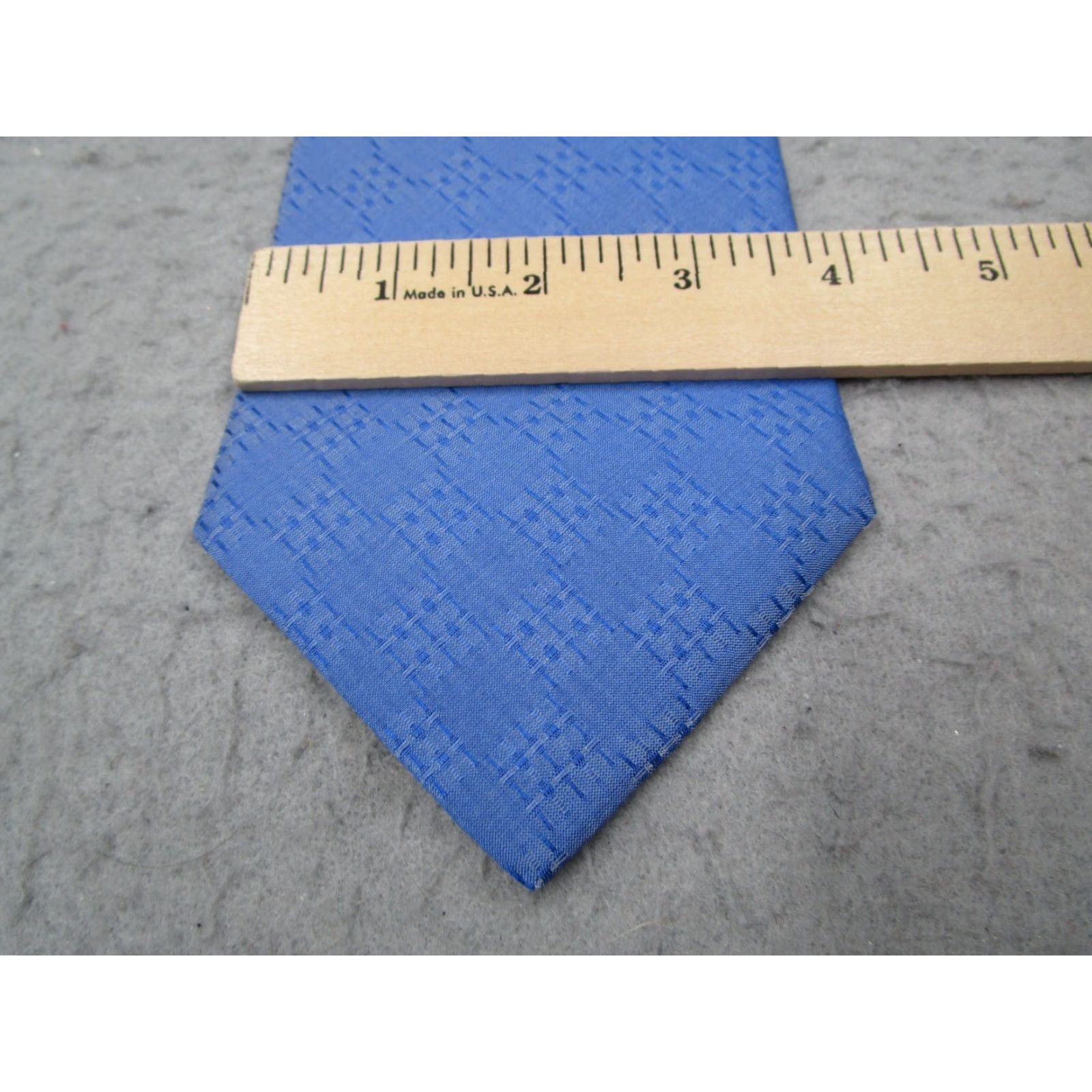 Donna Karan Donna Karan Neck Tie One Size Blue Silk Abstract Designer Luxury Made in USA Mens Size ONE SIZE - 5 Thumbnail