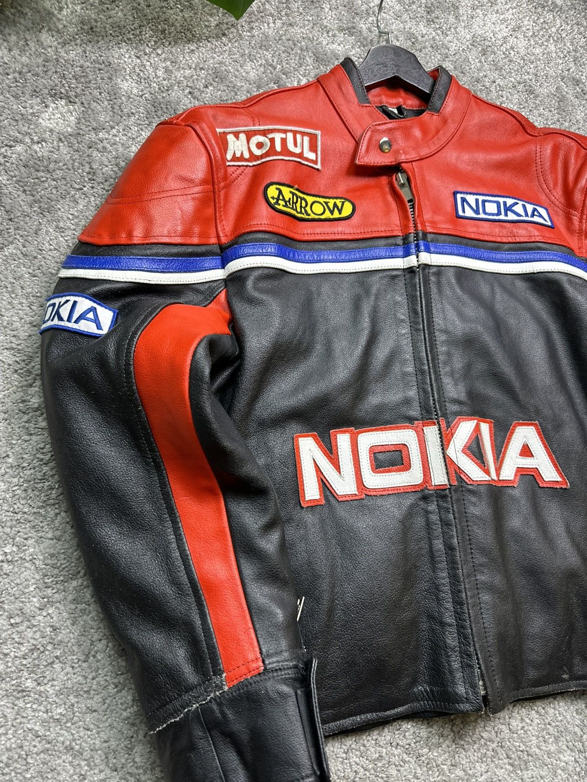 Vintage 🔥 Nokia 🔥 Rare Vintage Leather Jacket Streetwear Size US M / EU 48-50 / 2 - 2 Thumbnail