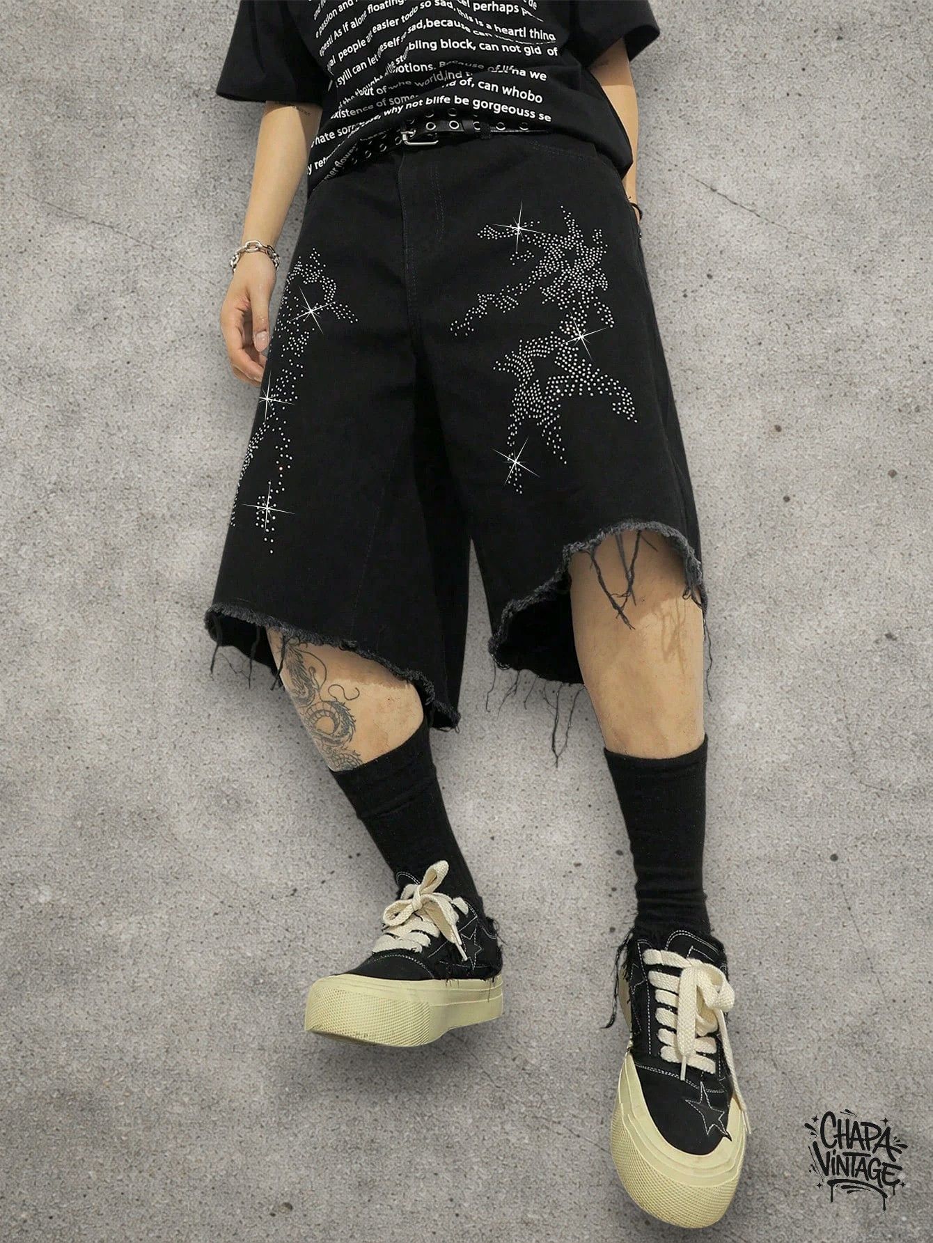 Japanese Brand Ripped ice opium shorts Size US 32 / EU 48 - 1 Thumbnail