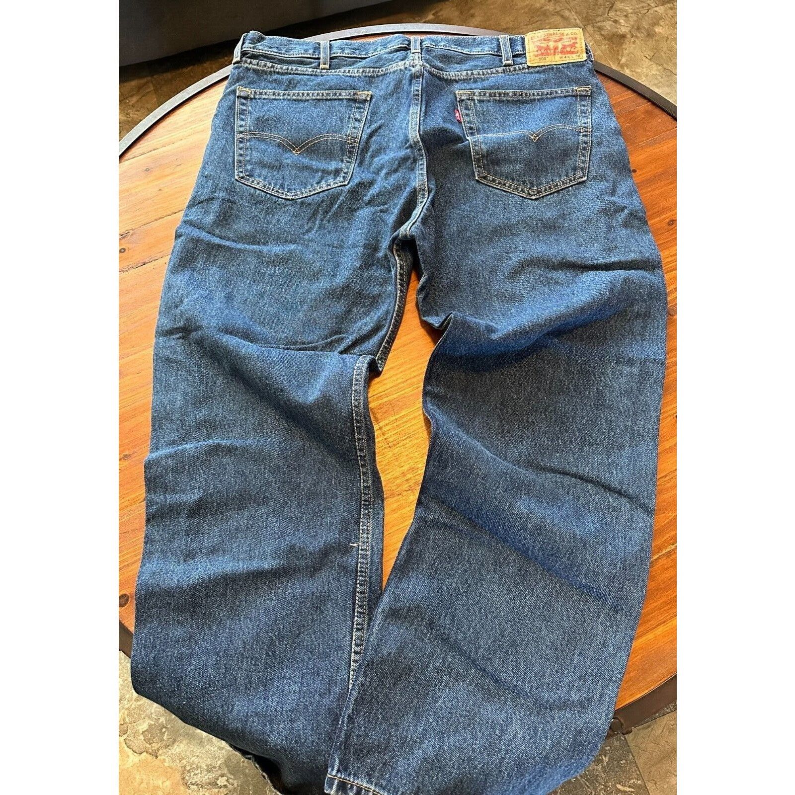 Levi's Levis 505 Classic Straight Leg Fit 40x30 Dark Blue Wash Size US 40 / EU 56 - 5 Thumbnail