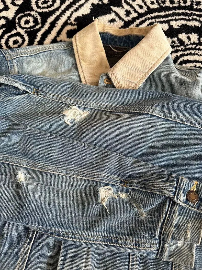Saint Laurent Paris Saint Laurent Denim Jacket with Wool Lining. Size US M / EU 48-50 / 2 - 5 Thumbnail