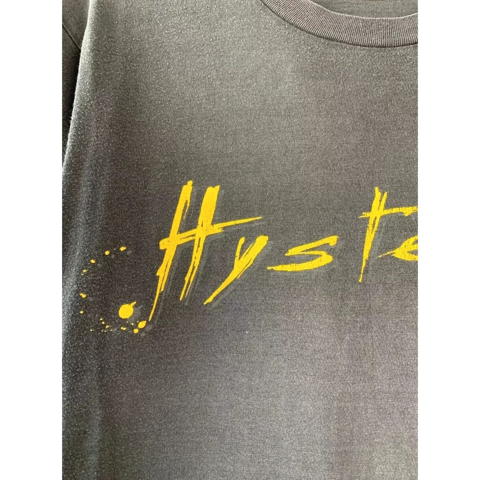 Vintage VINTAGE DEF LEPPARD HYSTERIA T-Shirt Men’s Size M Black Crew Neck Short Sleeve US 1987 Rock Band Tee Size US M / EU 48-50 / 2 - 6 Thumbnail