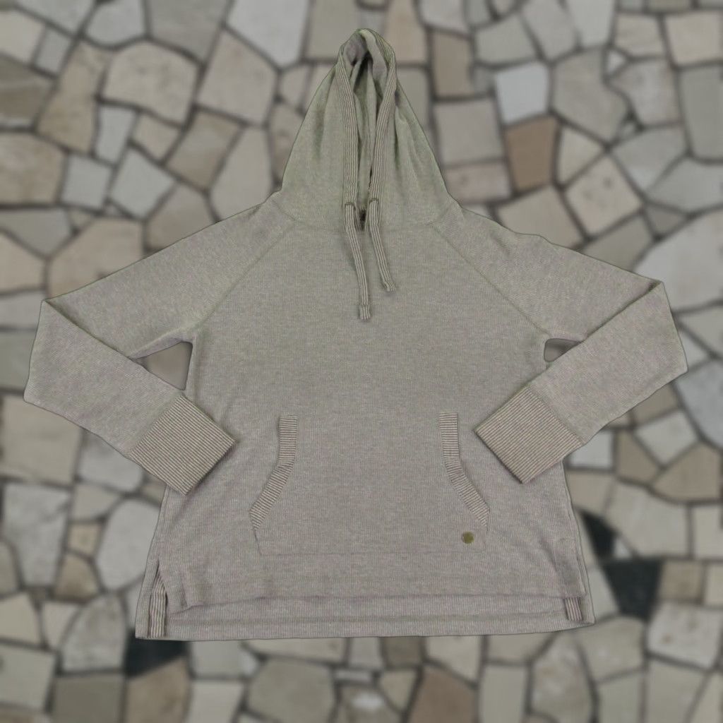 Prana prAna Hoodie Womens Medium Gray Thermal Pullover Lightweight Organic Size M / US 6-8 / IT 42-44 - 1 Thumbnail