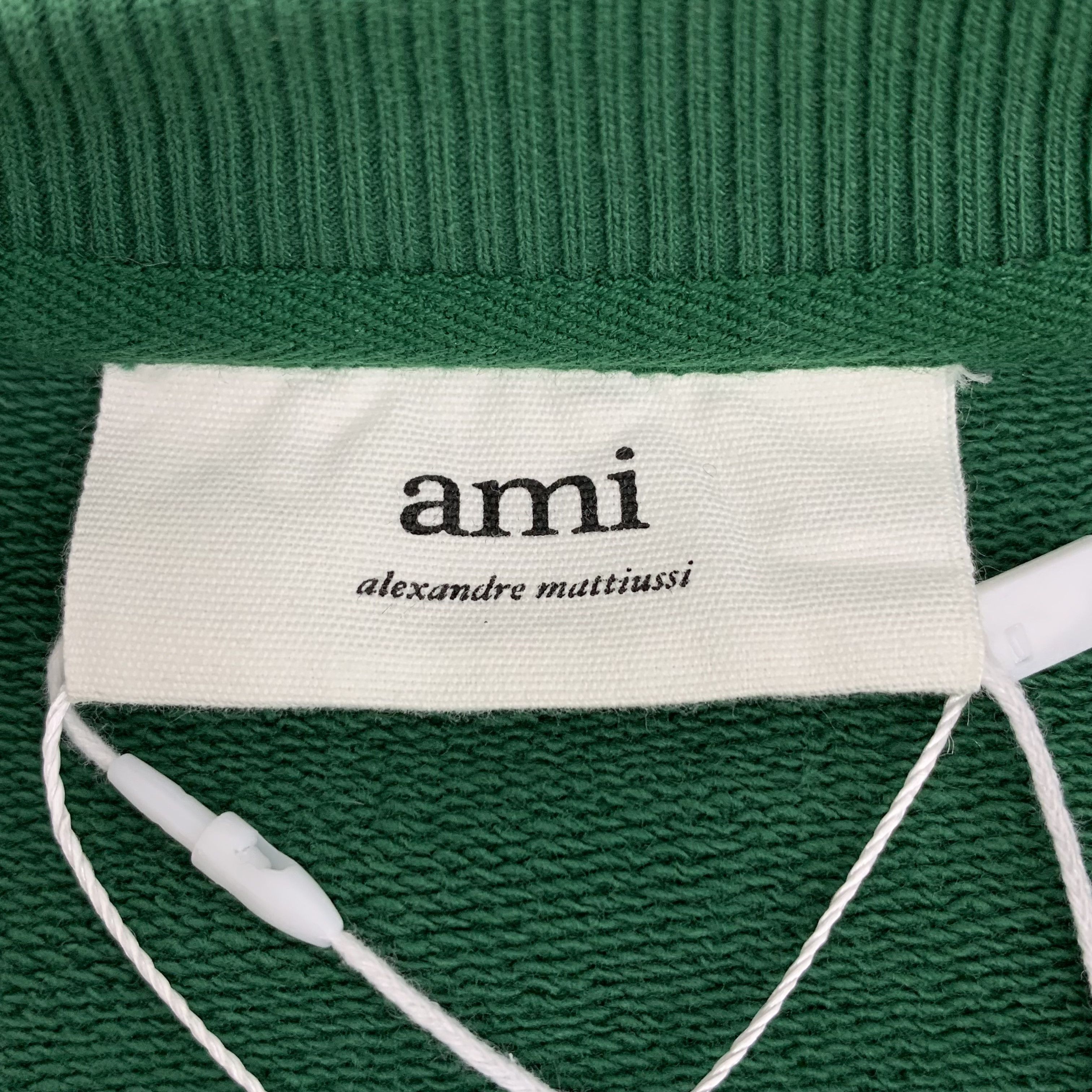 AMI Ami Heart Logo Sweatshirt Green (XL) Size US XL / EU 56 / 4 - 6 Thumbnail