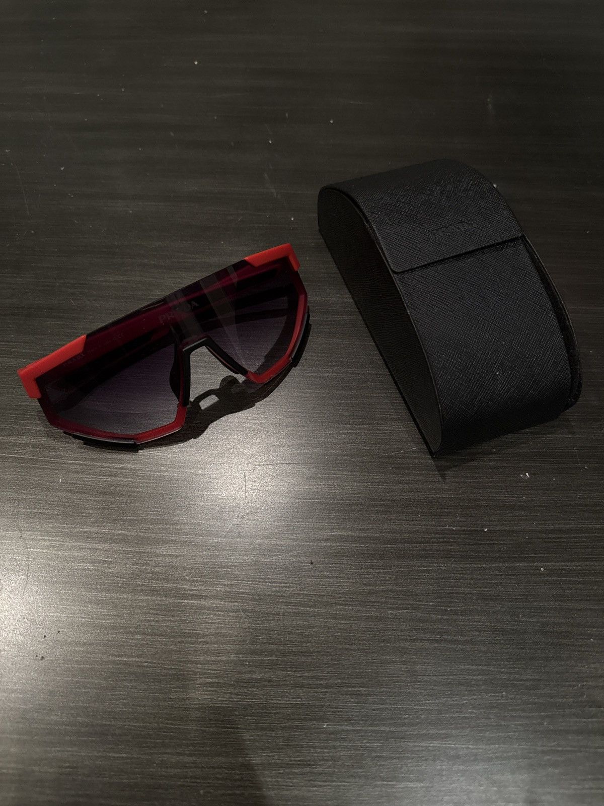Prada Linea Rossa Shield Sunglasses Size ONE SIZE - 1 Thumbnail