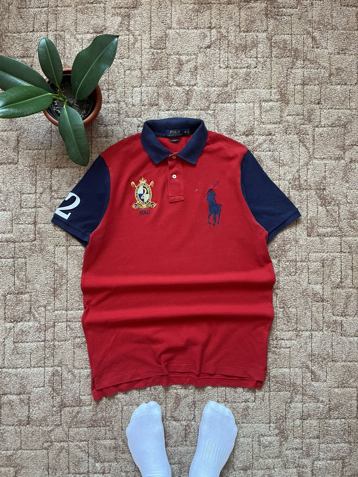 Polo Ralph Lauren Vintage Polo Ralph Lauren #2 Big Logo Ref Tee Chief Kief Size US M / EU 48-50 / 2 - 1 Thumbnail