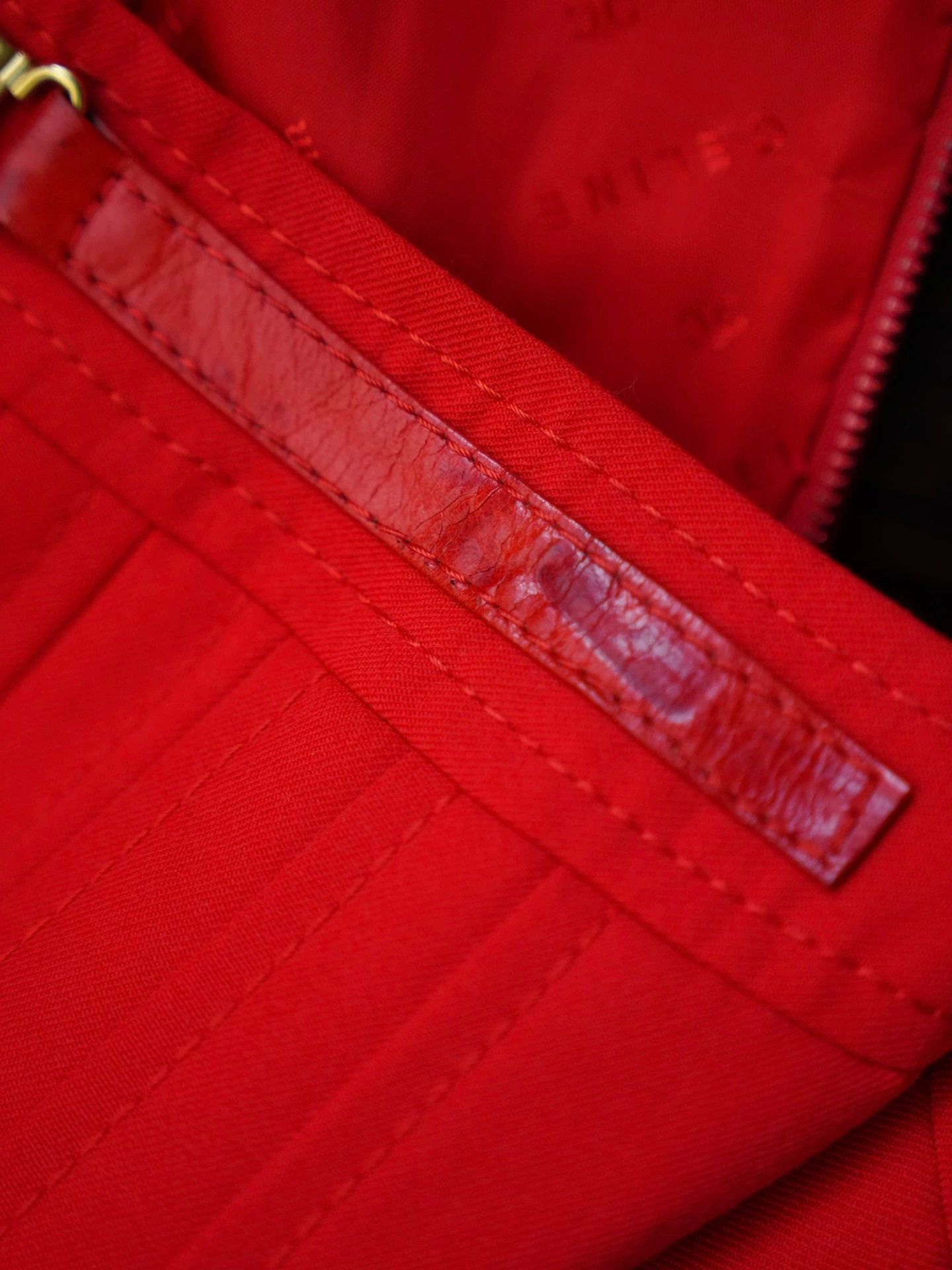 Celine Celine Vintage Red Pleated Wool M Skirt Size 27" / US 4 / IT 40 - 6 Thumbnail