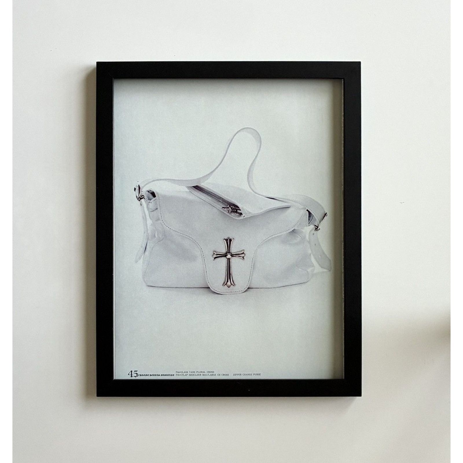 Chrome Hearts × Japanese Brand × Vintage Chrome Hearts white hand bag photo Framed poster 9x11 Size ONE SIZE - 1 Thumbnail