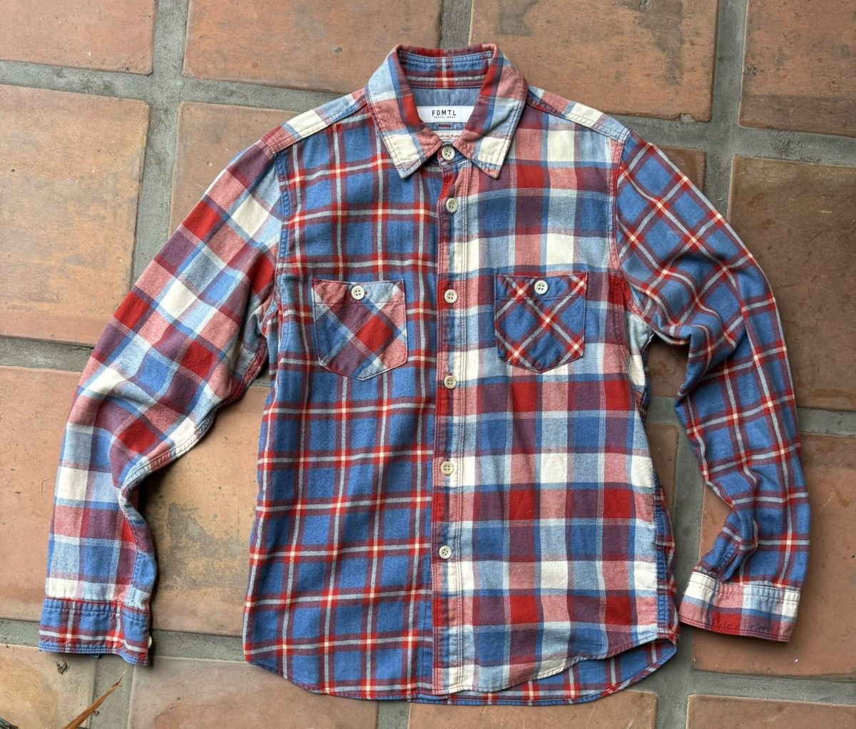 FDMTL FDMTL Flannel Button Up - Japanese Streetwear Size US M / EU 48-50 / 2 - 1 Thumbnail