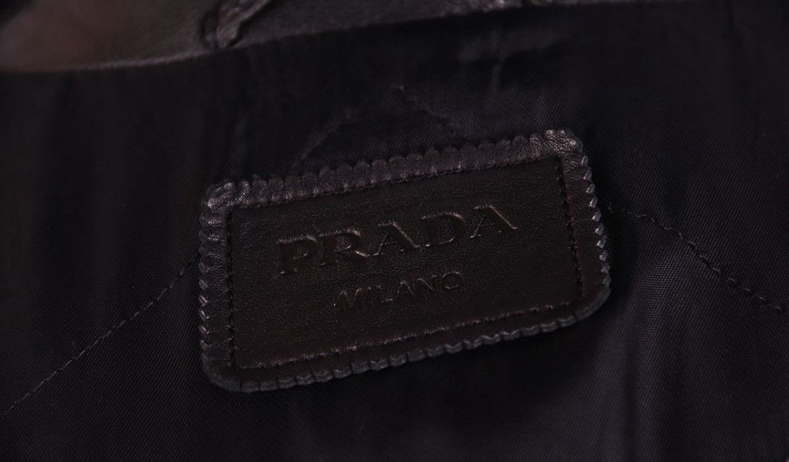 Prada Prada Leather Biker Jacket Black Size US M / EU 48-50 / 2 - 4 Thumbnail